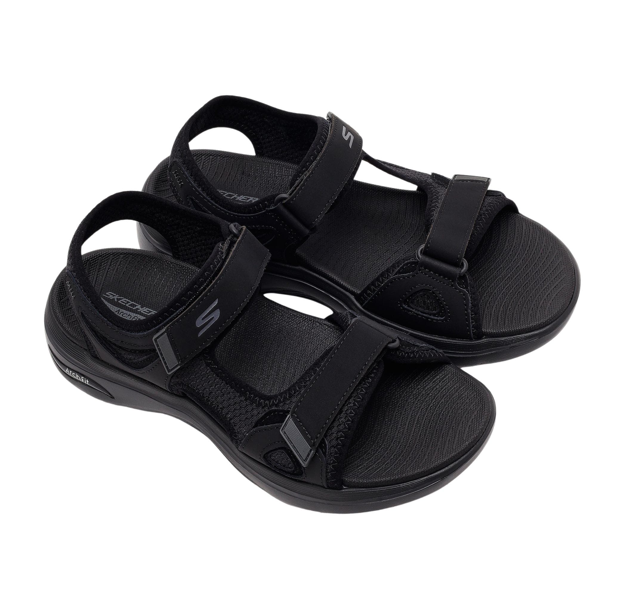 Skechers Skechers Go Walk Arch Fıt 2.0 Sandal Erkek Sandalet Siyah - 3