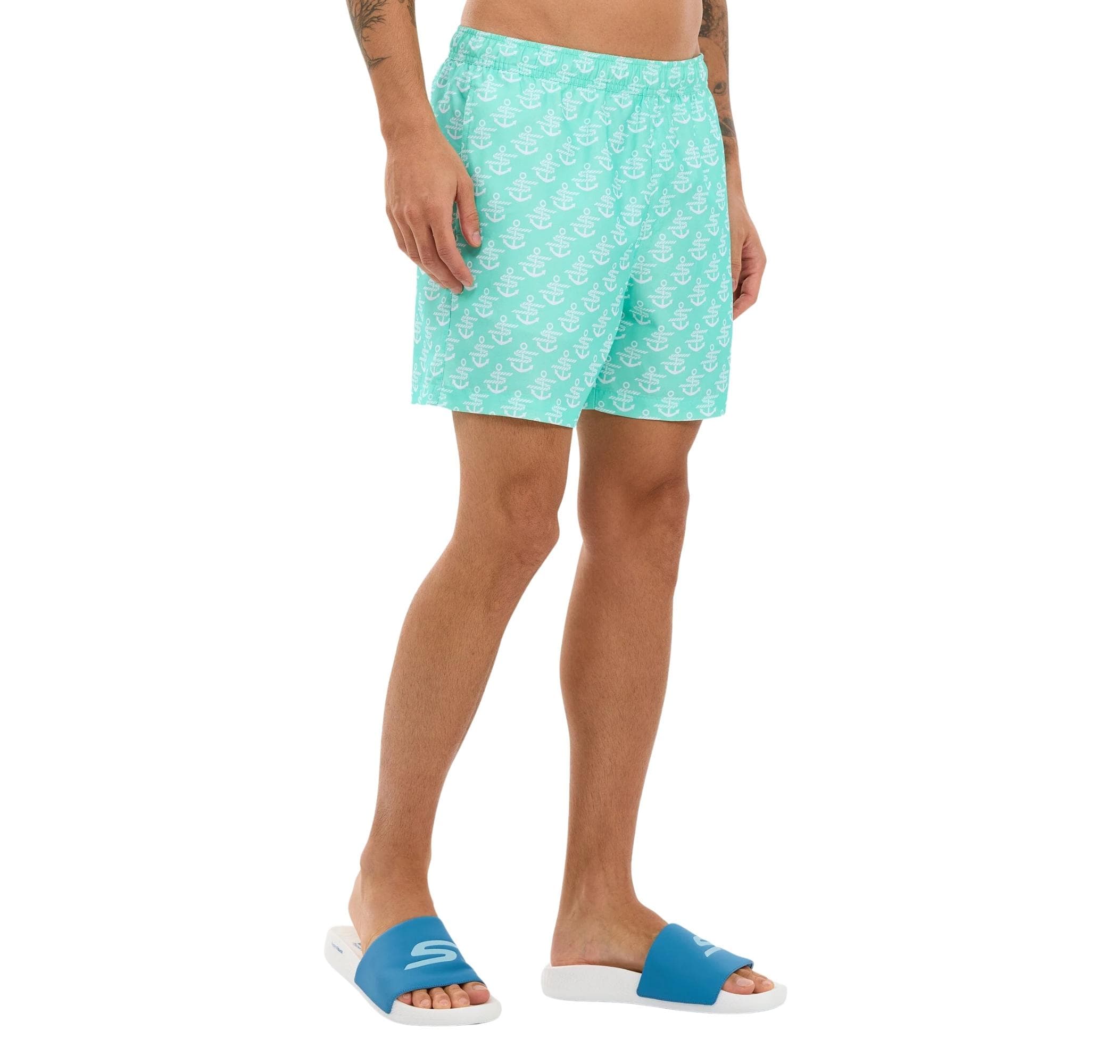 Skechers Skechers M 5 Inch Swimshort Erkek Mayo Mavi - 2