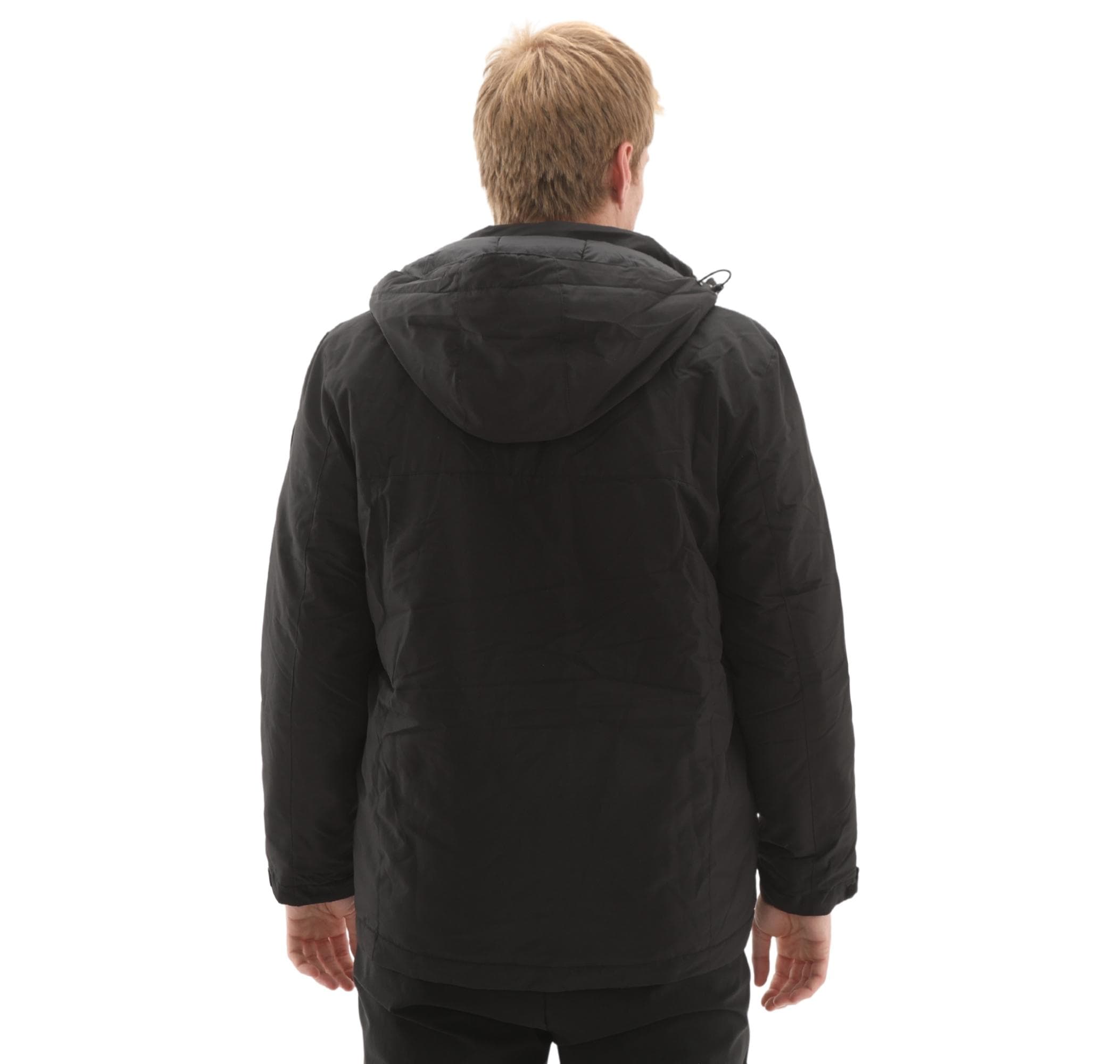Skechers Skechers M Coated Jacket Erkek Mont Siyah - 5