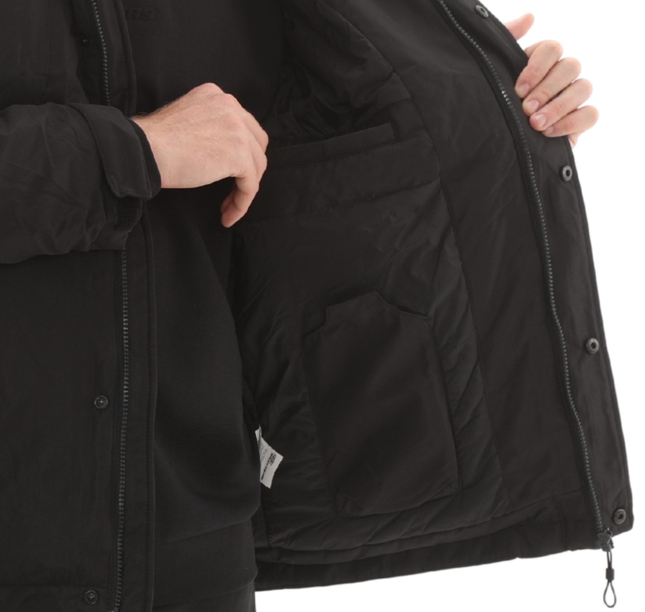 Skechers Skechers M Coated Jacket Erkek Mont Siyah - 7