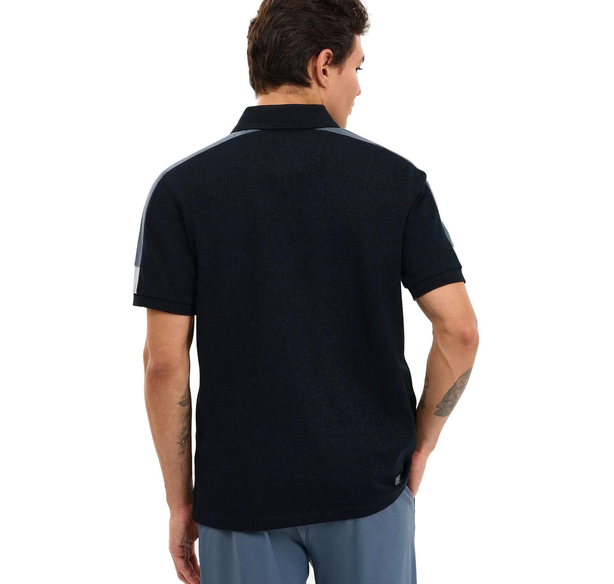 Skechers Skechers M Color Block Detail Polo Erkek T-Shirt Beyaz - 3