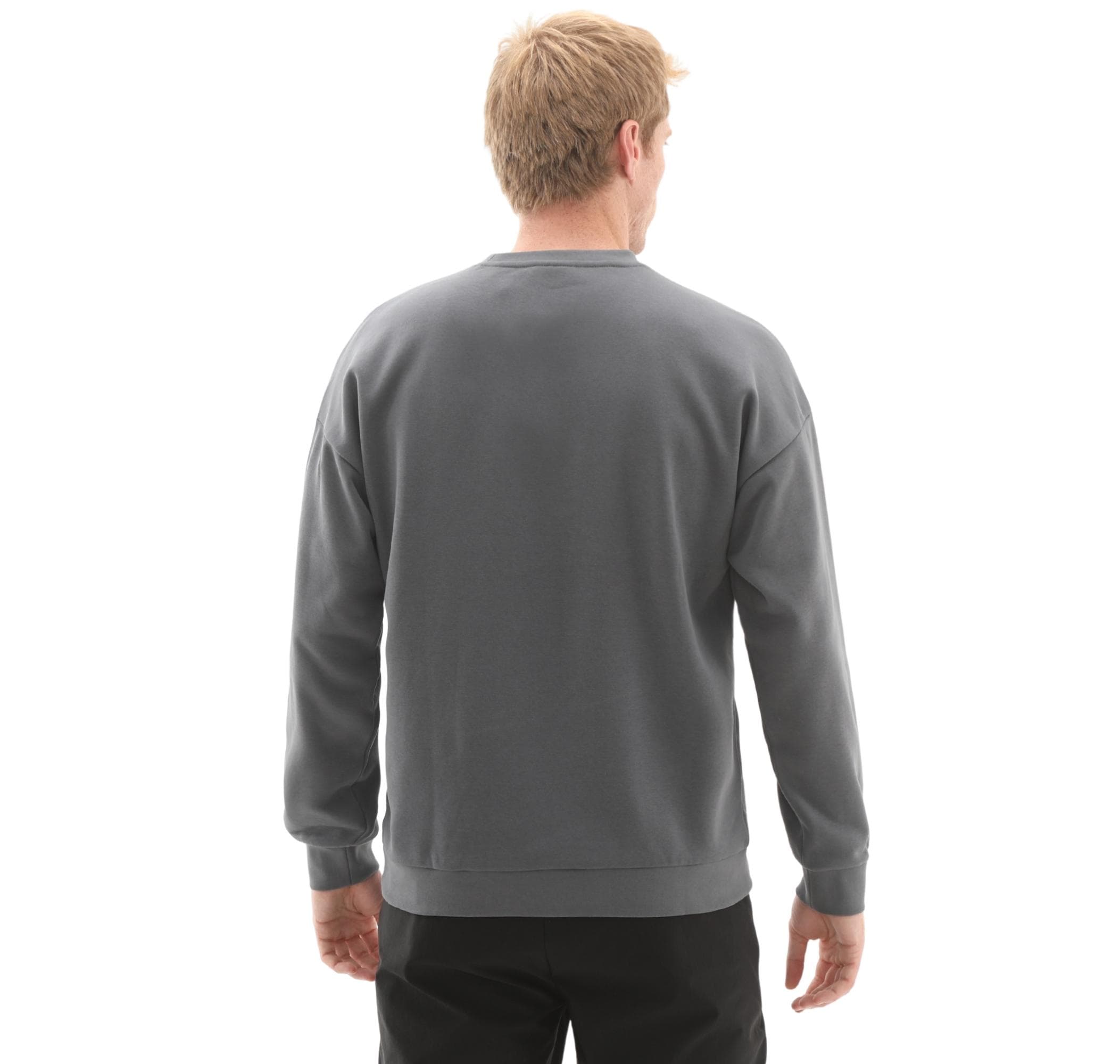 Skechers Skechers M Essential Crewneck Erkek Sweatshirt Gri - 4