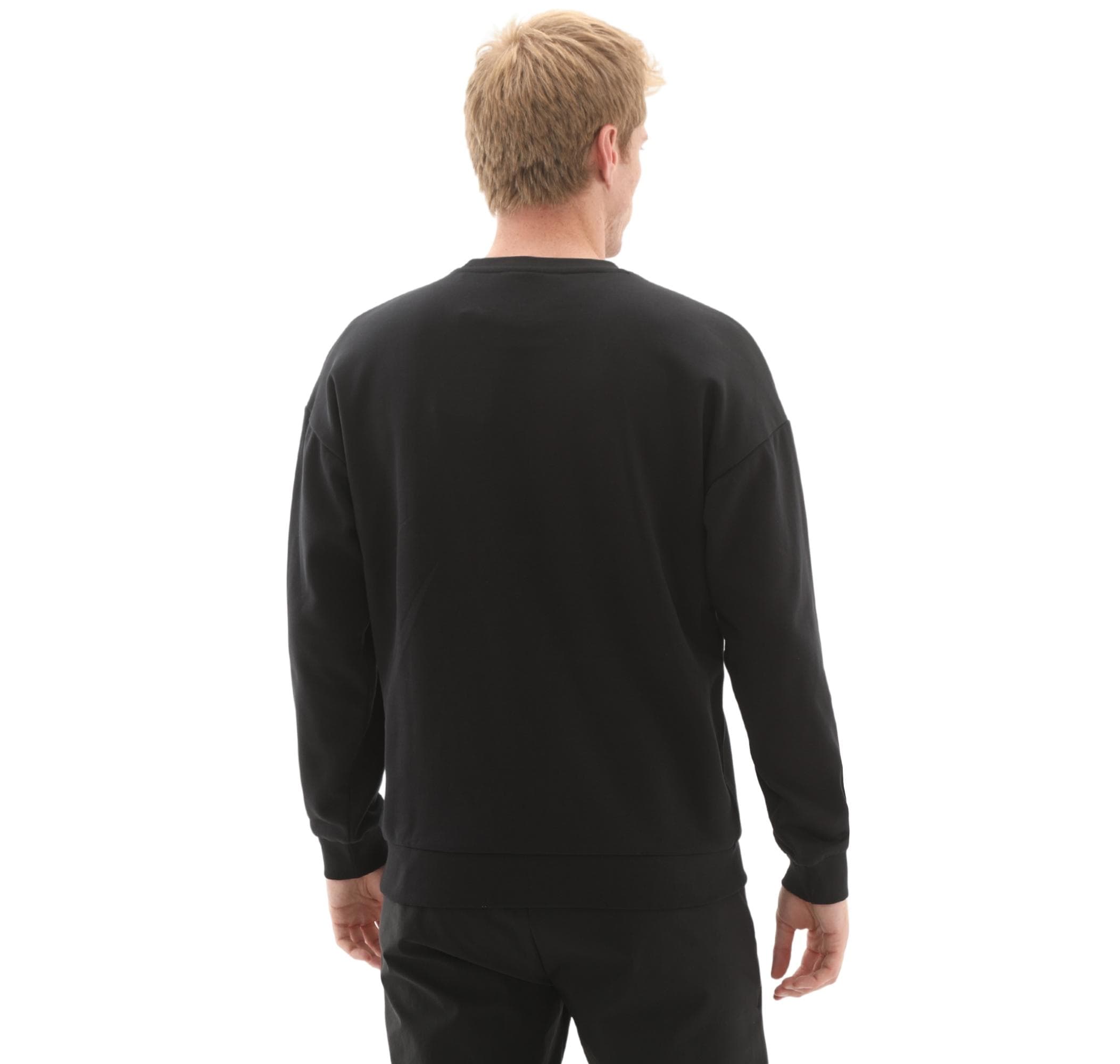 Skechers Skechers M Essential Crewneck Erkek Sweatshirt Siyah - 4