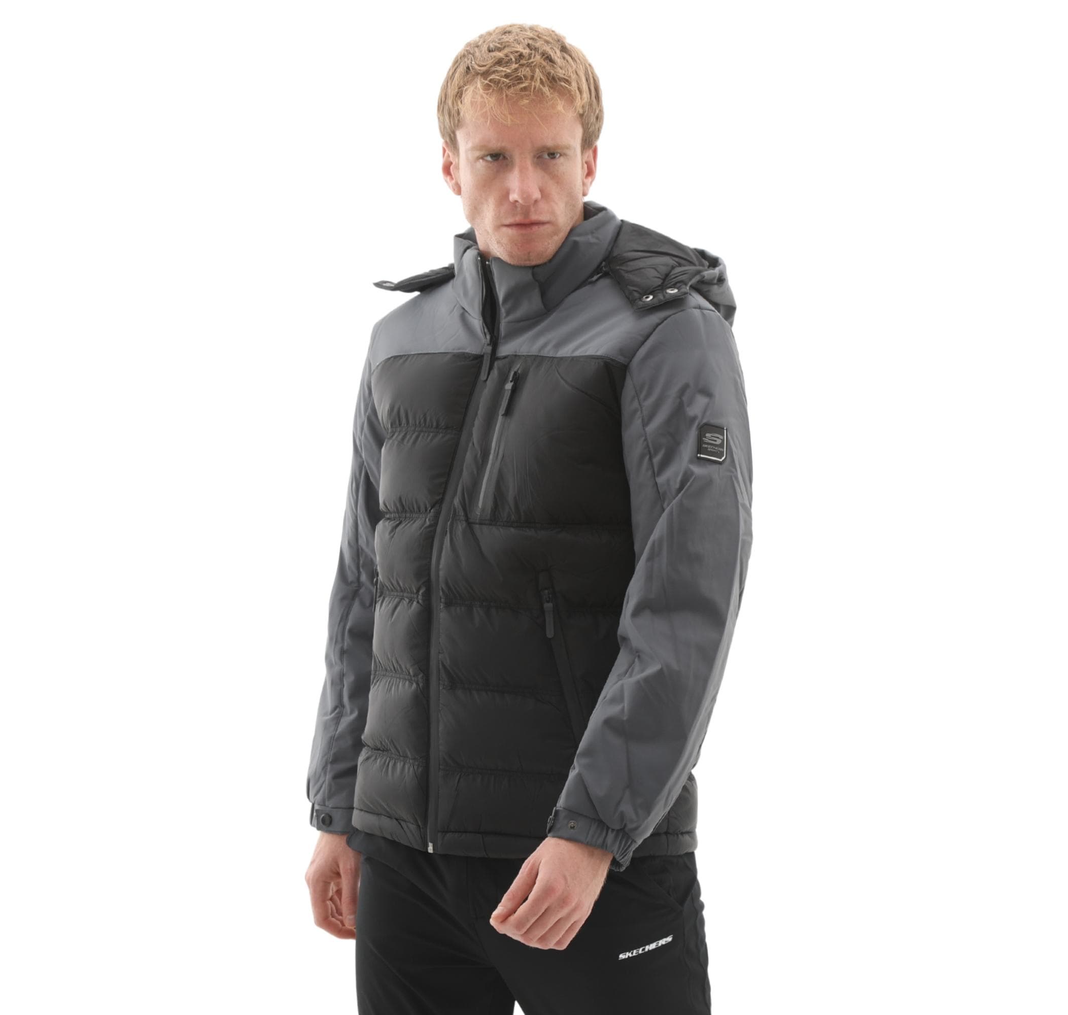 Skechers Skechers M Outerwear Padded Jacket Erkek Mont Lacivert - 3