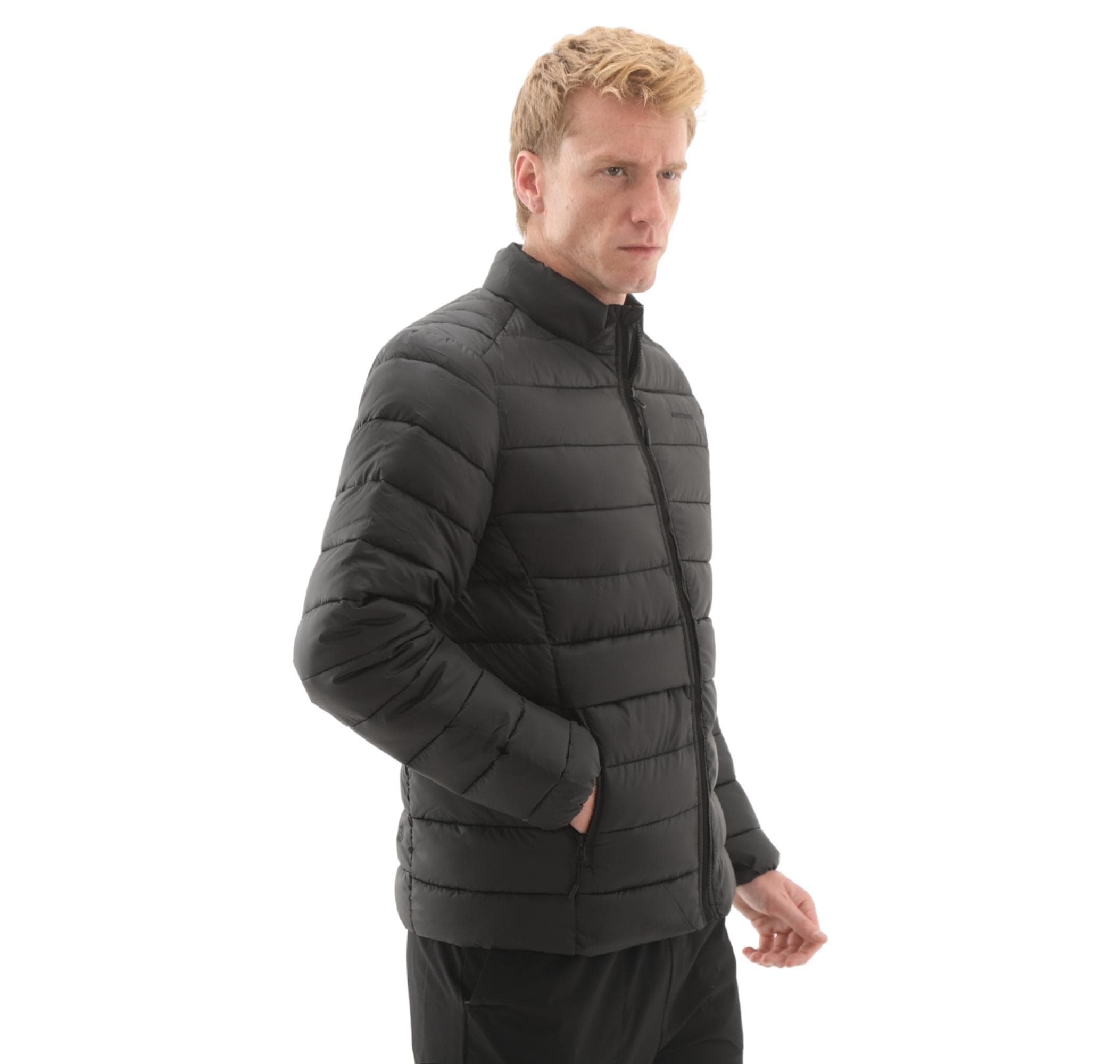Skechers Skechers M Outerwear Padded Jacket Erkek Mont Siyah - 2