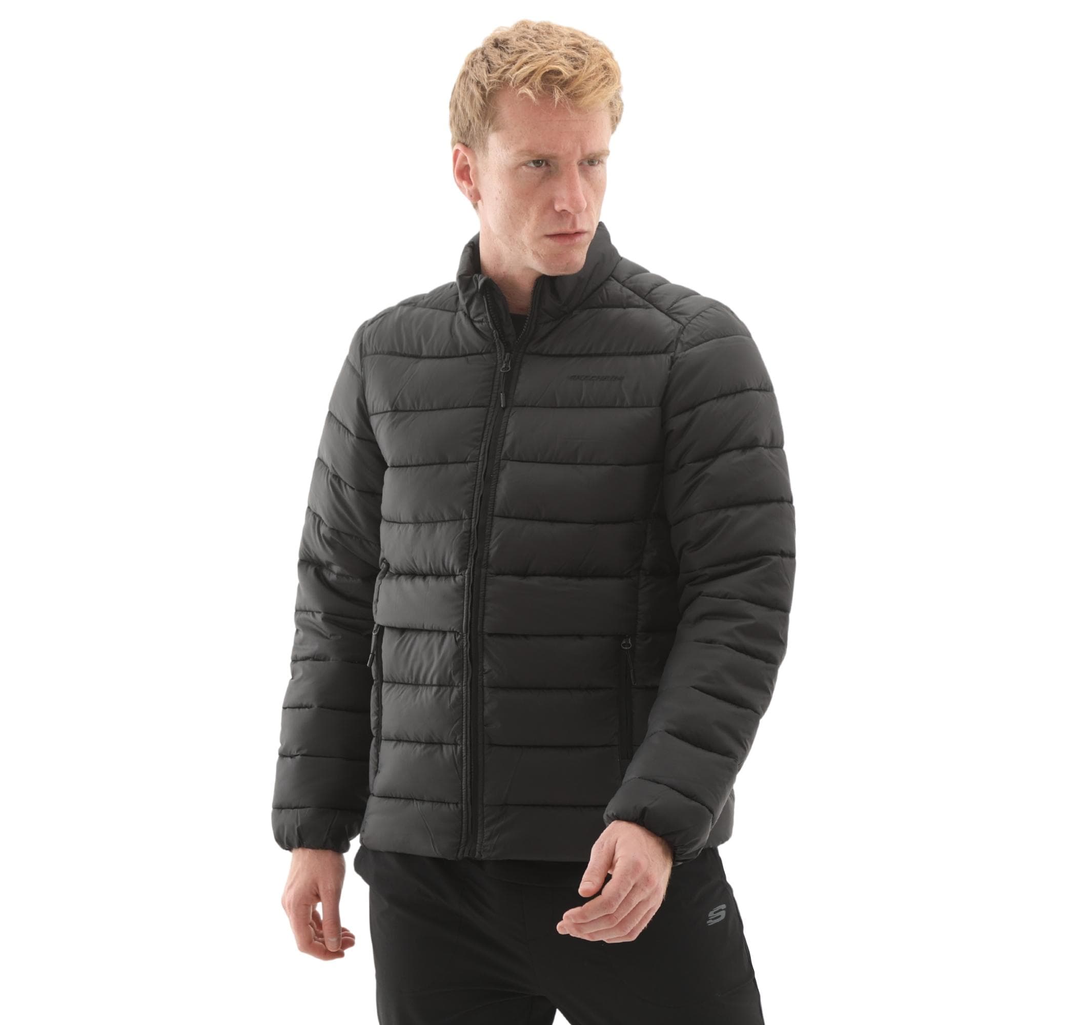 Skechers Skechers M Outerwear Padded Jacket Erkek Mont Siyah - 3