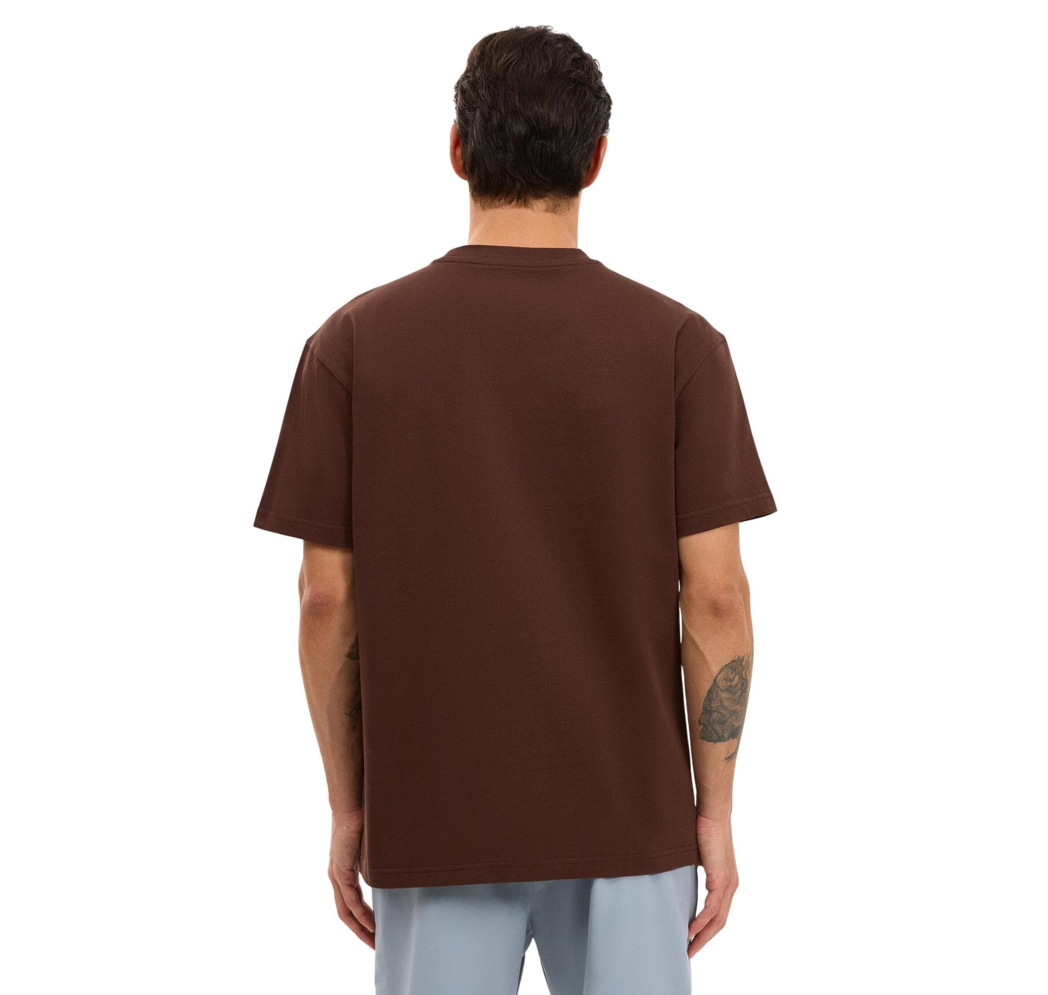 Skechers Skechers M Relaxed Erkek T-Shirt Kahve - 4