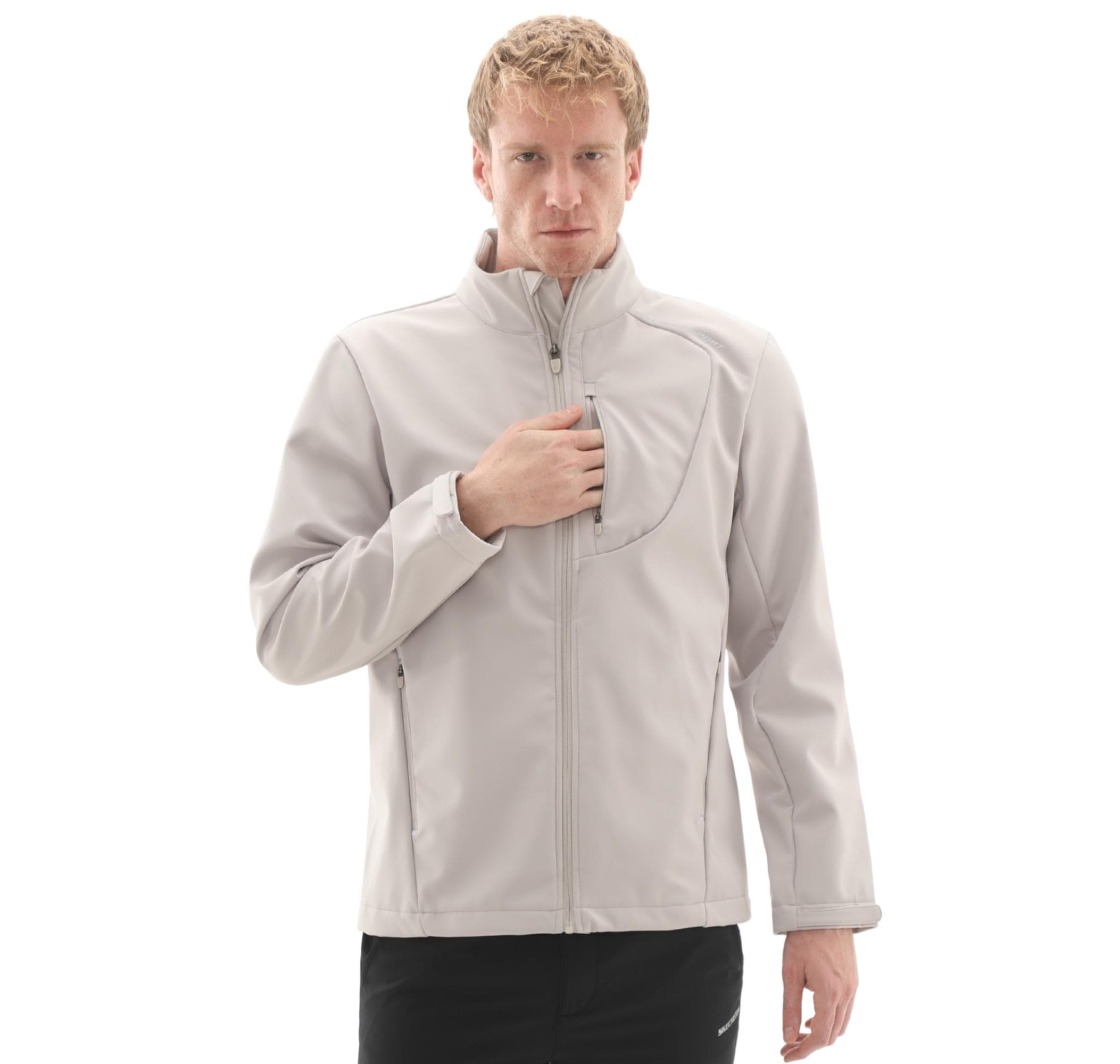Skechers Skechers M Softshell Basic Jacket Erkek Ceket Gri - 4