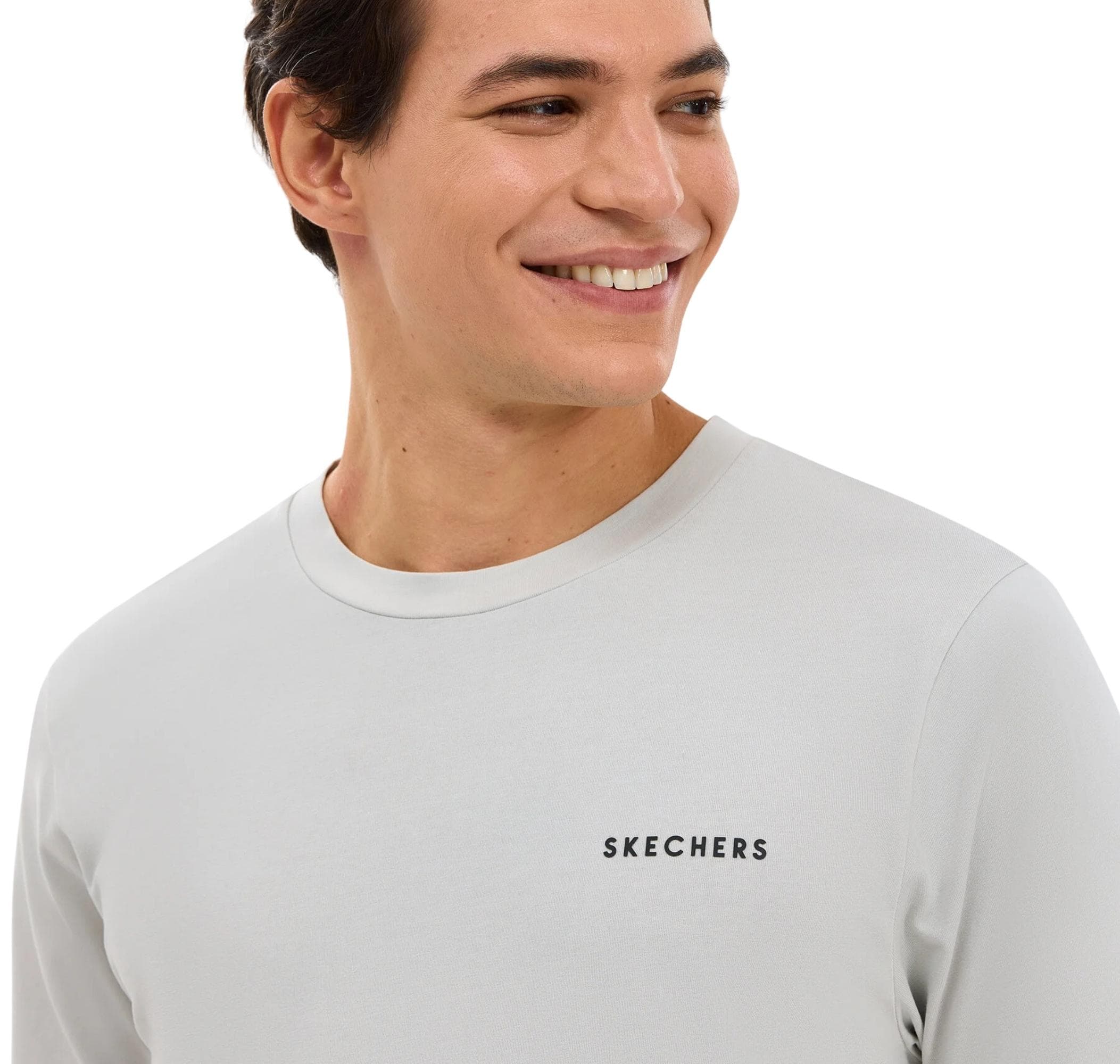 Skechers Skechers Organic Coll. M Short Sleeve Erkek T-Shirt Beyaz - 4