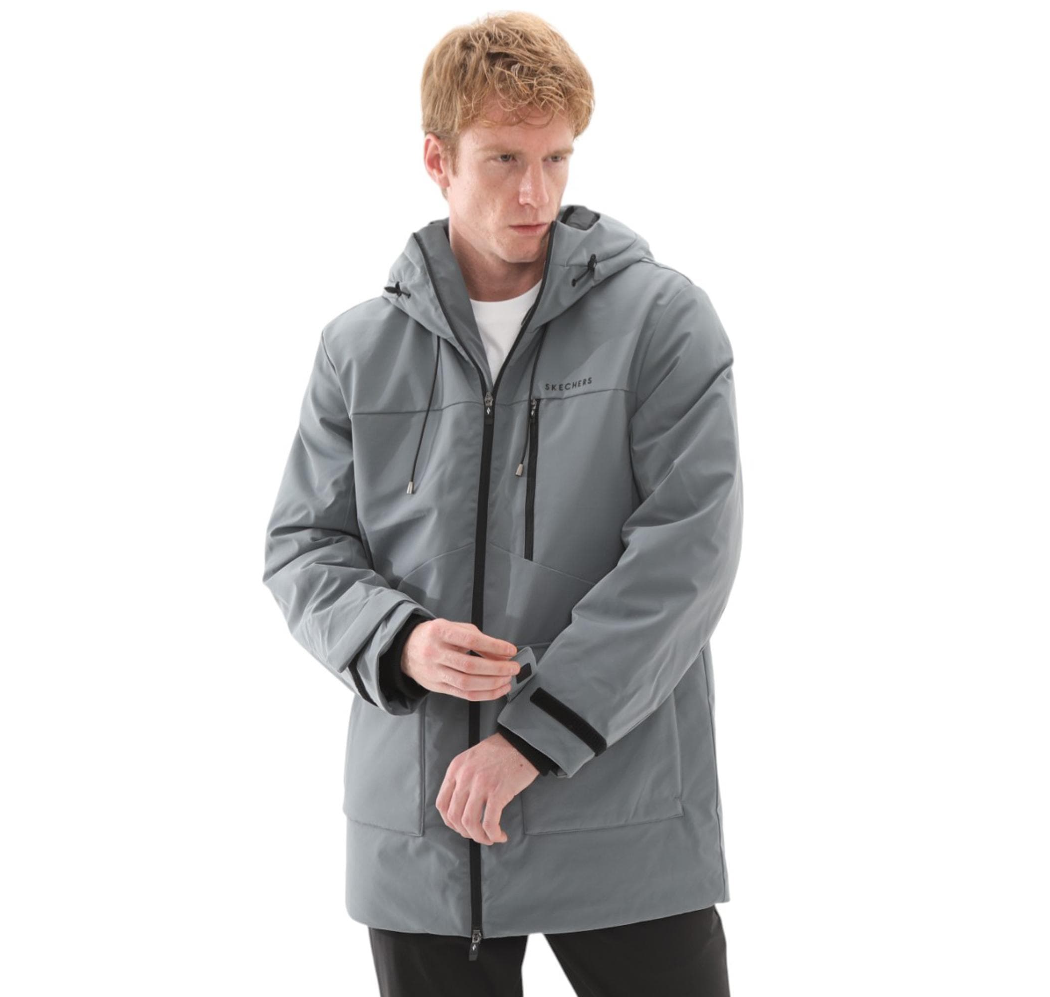 Skechers Skechers Outerwear Erkek Mont Gri - 3