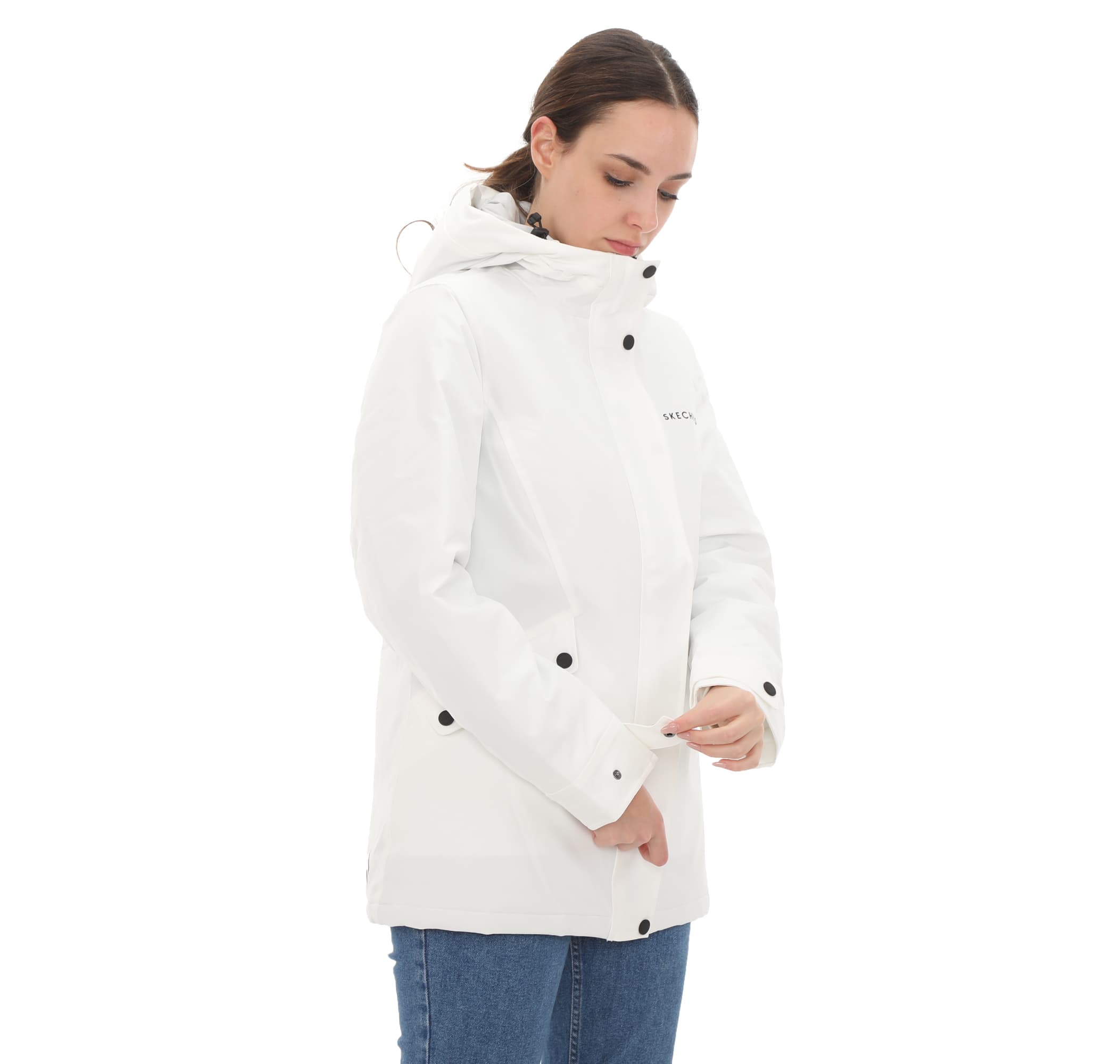 Skechers Skechers Outerwear Kadın Mont Beyaz - 2