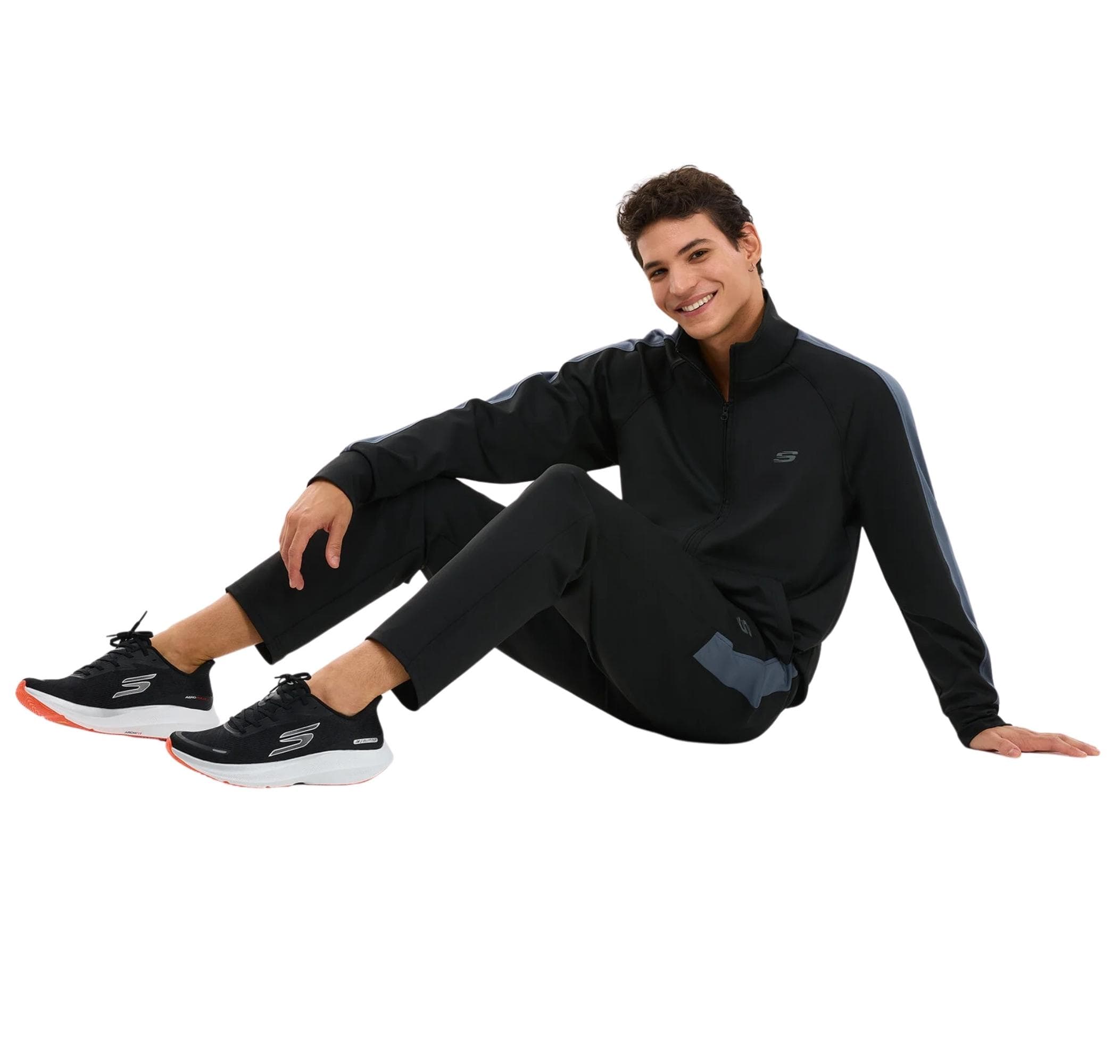 Skechers Skechers Performance Coll. M Track Suit Set Erkek Eşofman Takımı Siyah - 4