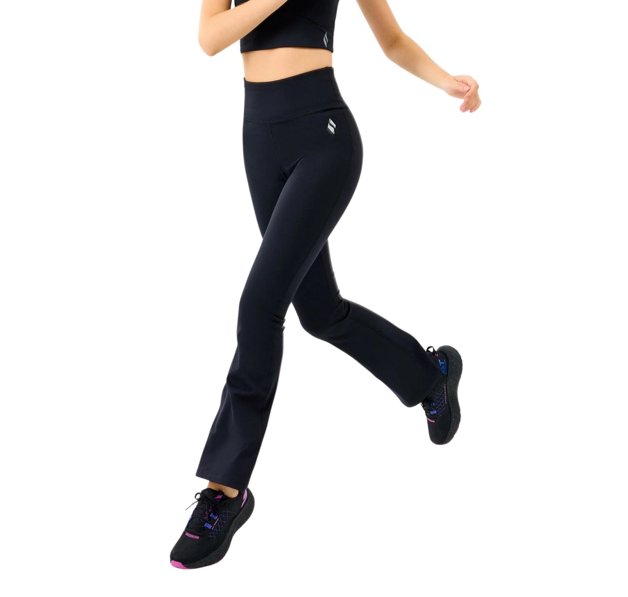 Skechers Skechers W Basic Flare Legging Kadın Tayt Siyah - 4