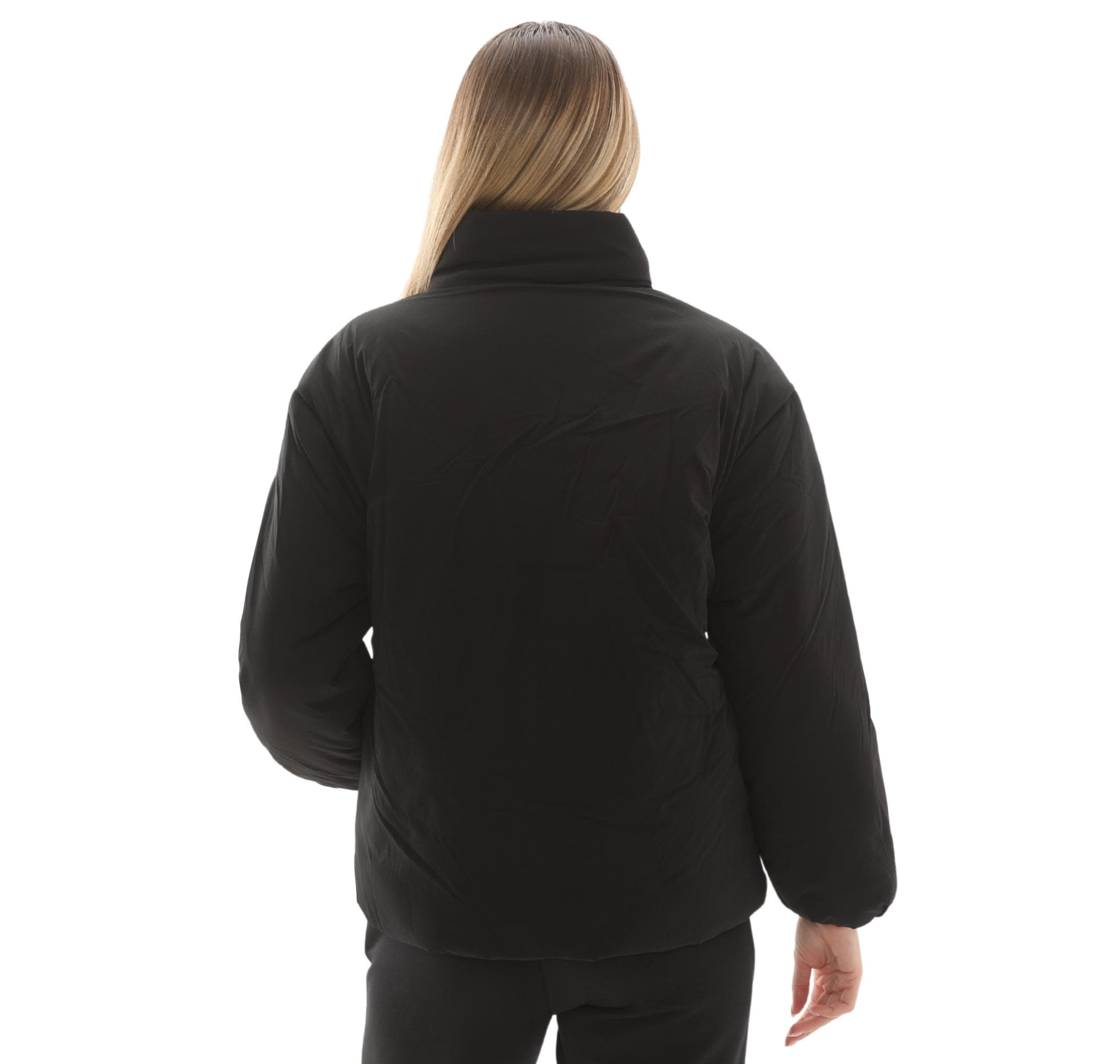 Skechers Skechers W Crop Puffer Jacket Kadın Mont Siyah - 5