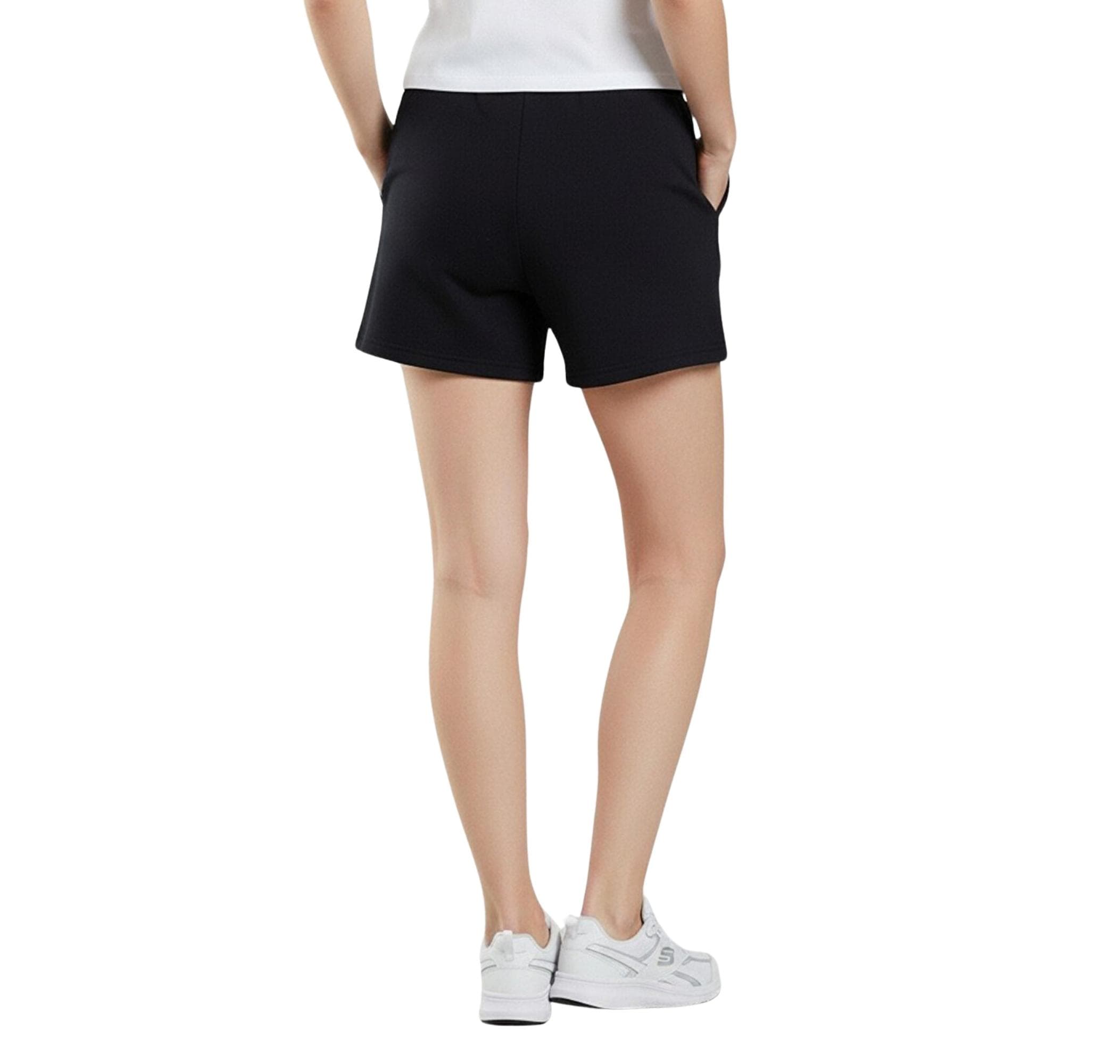 Skechers Skechers W Essential 5 Inch Sweat Short Sweat Short Kadın Şort Ve Kapri Siyah - 2