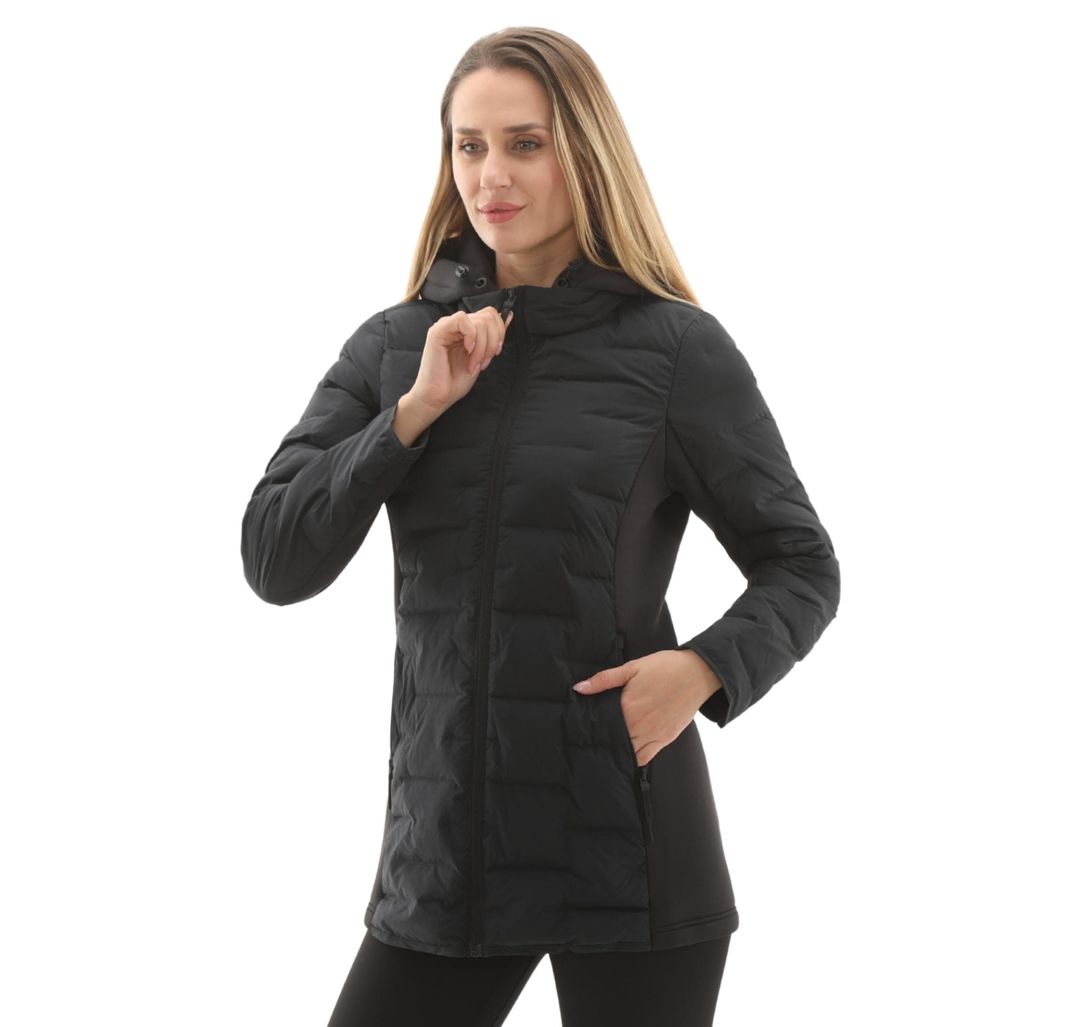 Skechers Skechers W Full Zip Jacket Kadın Mont Lacivert - 2