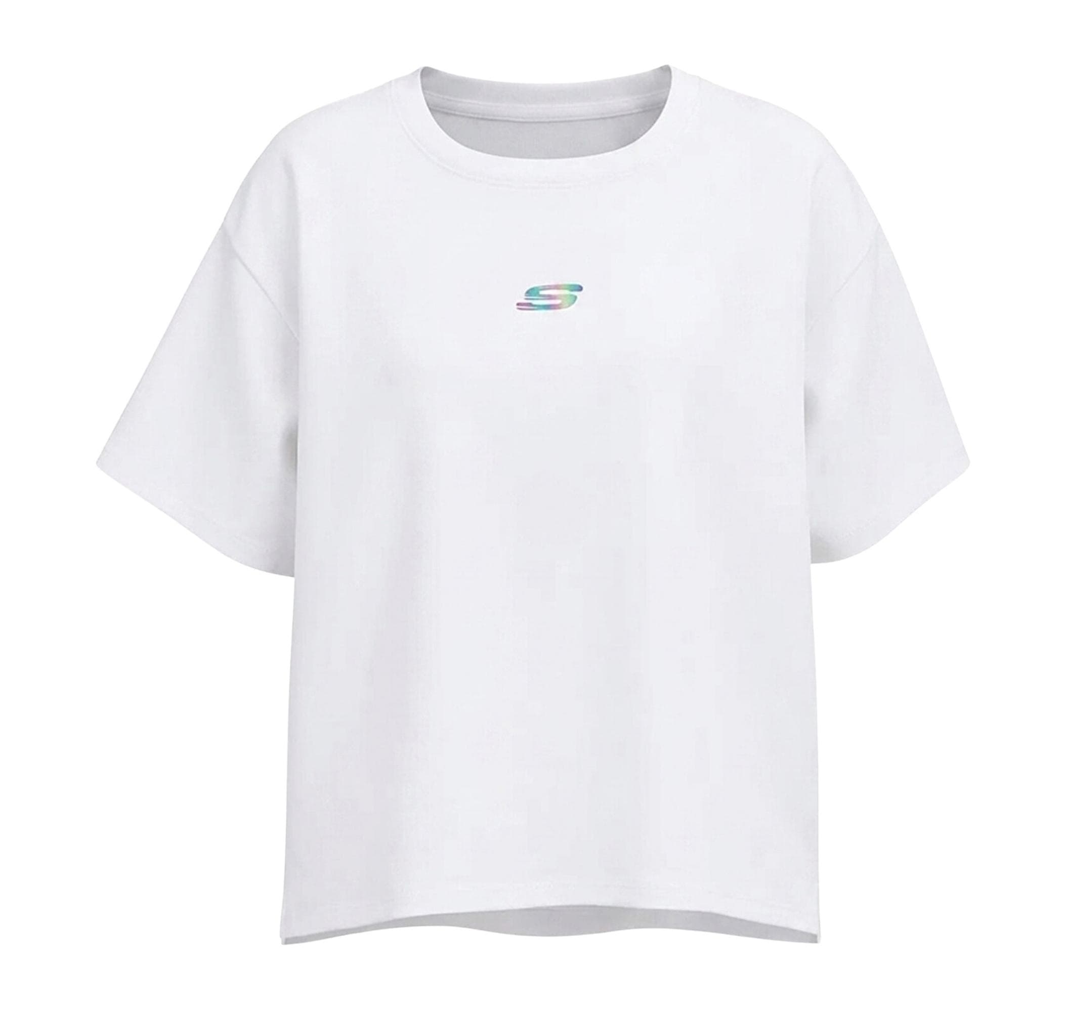 Skechers Skechers W Graphic T-Shirt Short Sleeve Kadın T-Shirt Beyaz