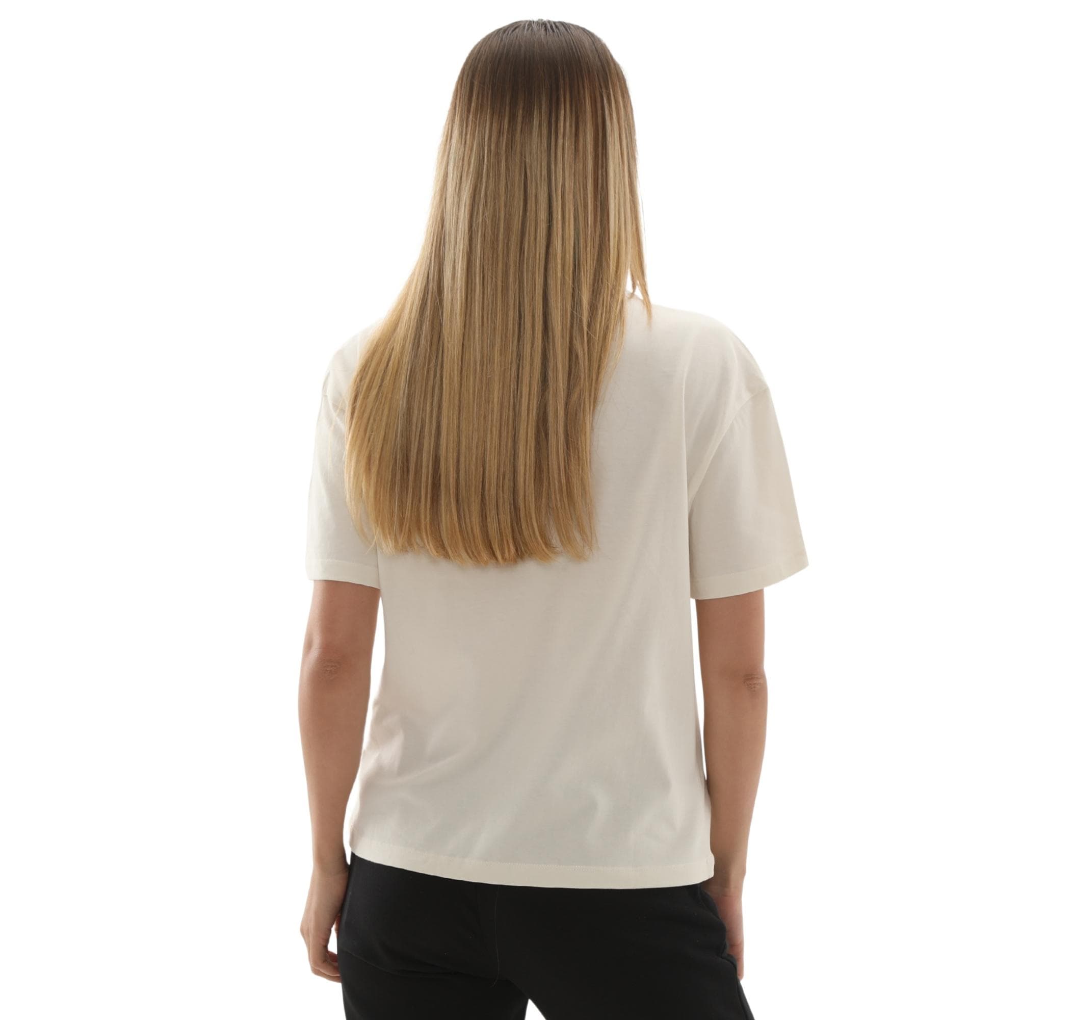 Skechers Skechers W Light Fabric Kadın T-Shirt Beyaz - 4