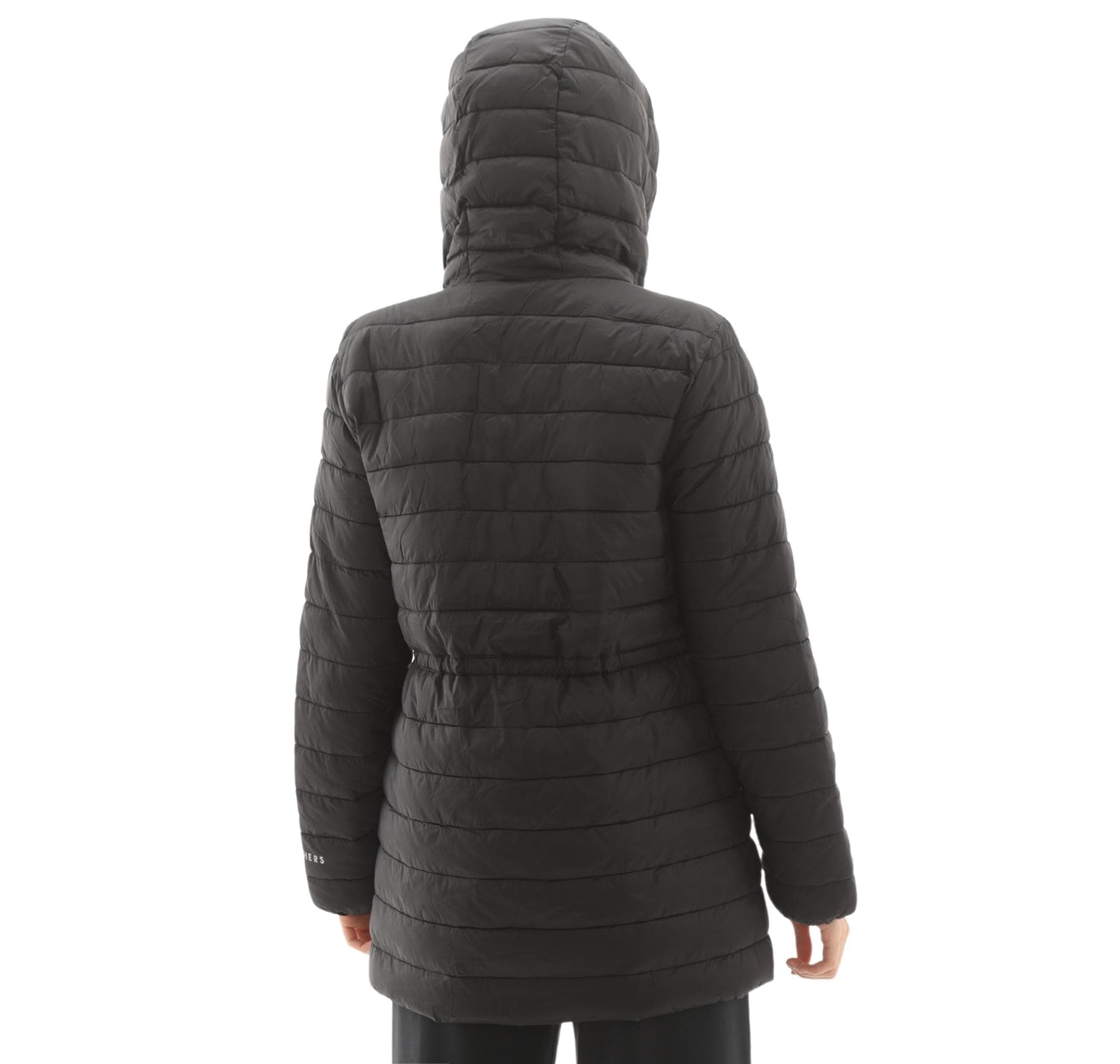 Skechers Skechers W Light Weight Quilted Jacket Kadın Mont Siyah - 7