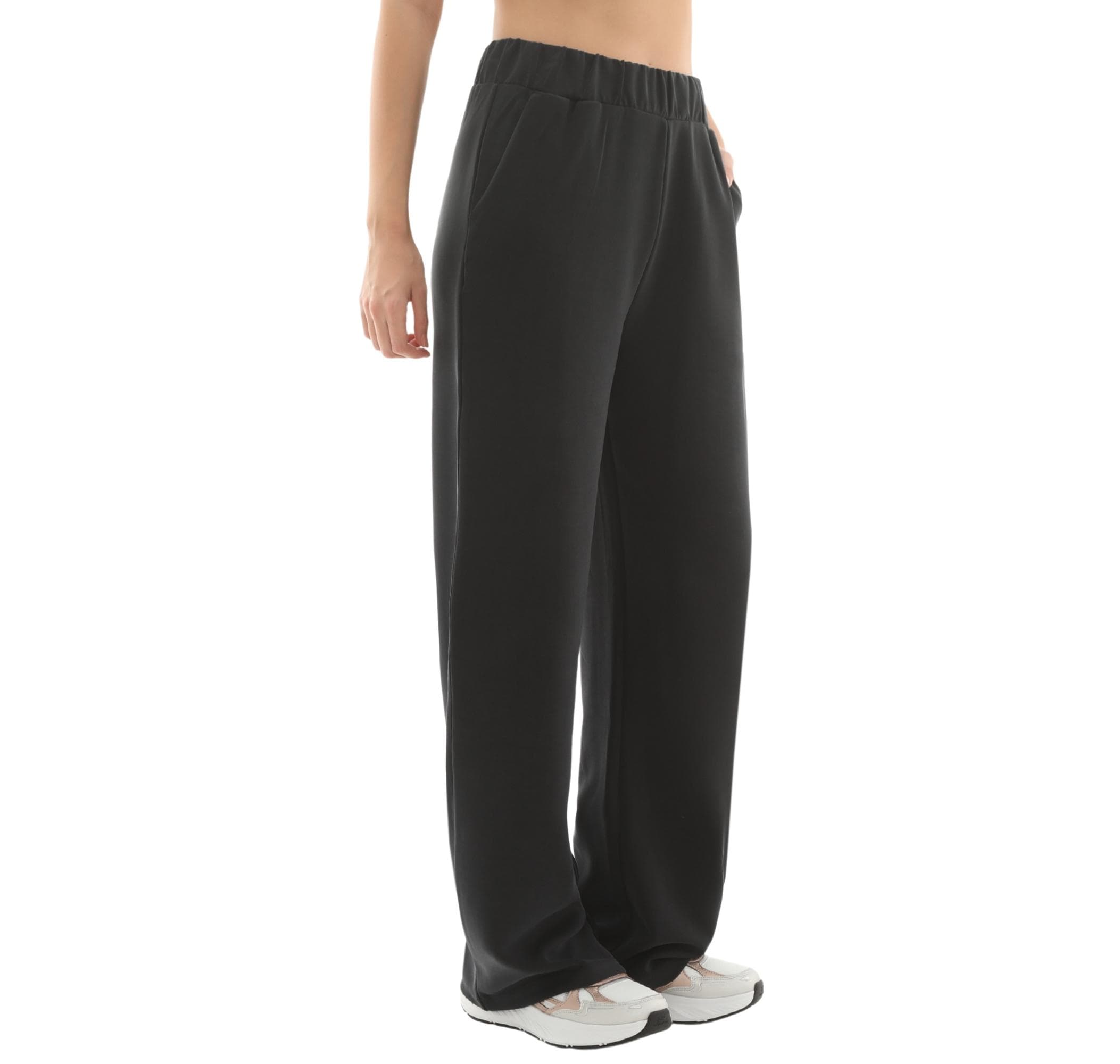 Skechers Skechers W Lounge Loose Wide Leg Sweatpant Kadın Eşofman Altı Siyah - 3