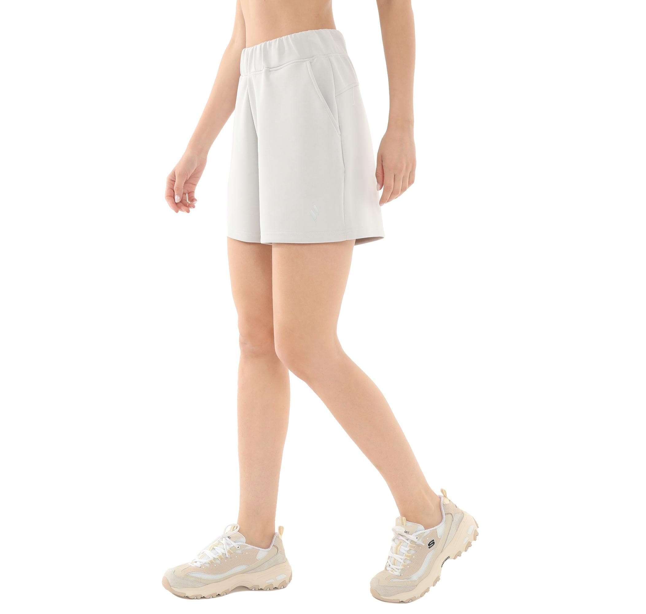 Skechers Skechers W Lounge Regular 5 Inch Sweatshort Kadın Şort Ve Kapri Gri - 3