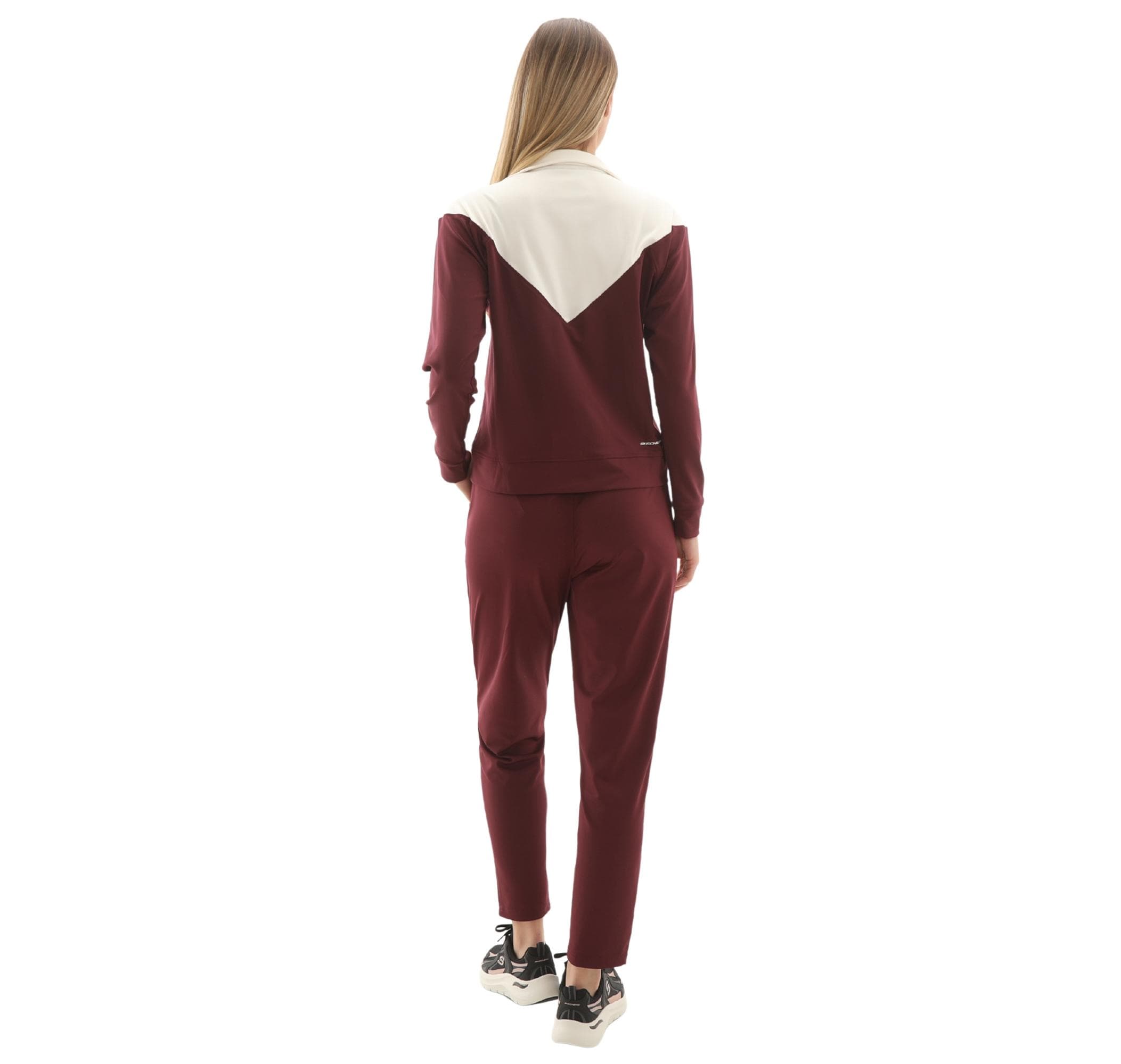 Skechers Skechers W Micro Collection Colorblock Suit Kadın Eşofman Takımı Pembe - 4