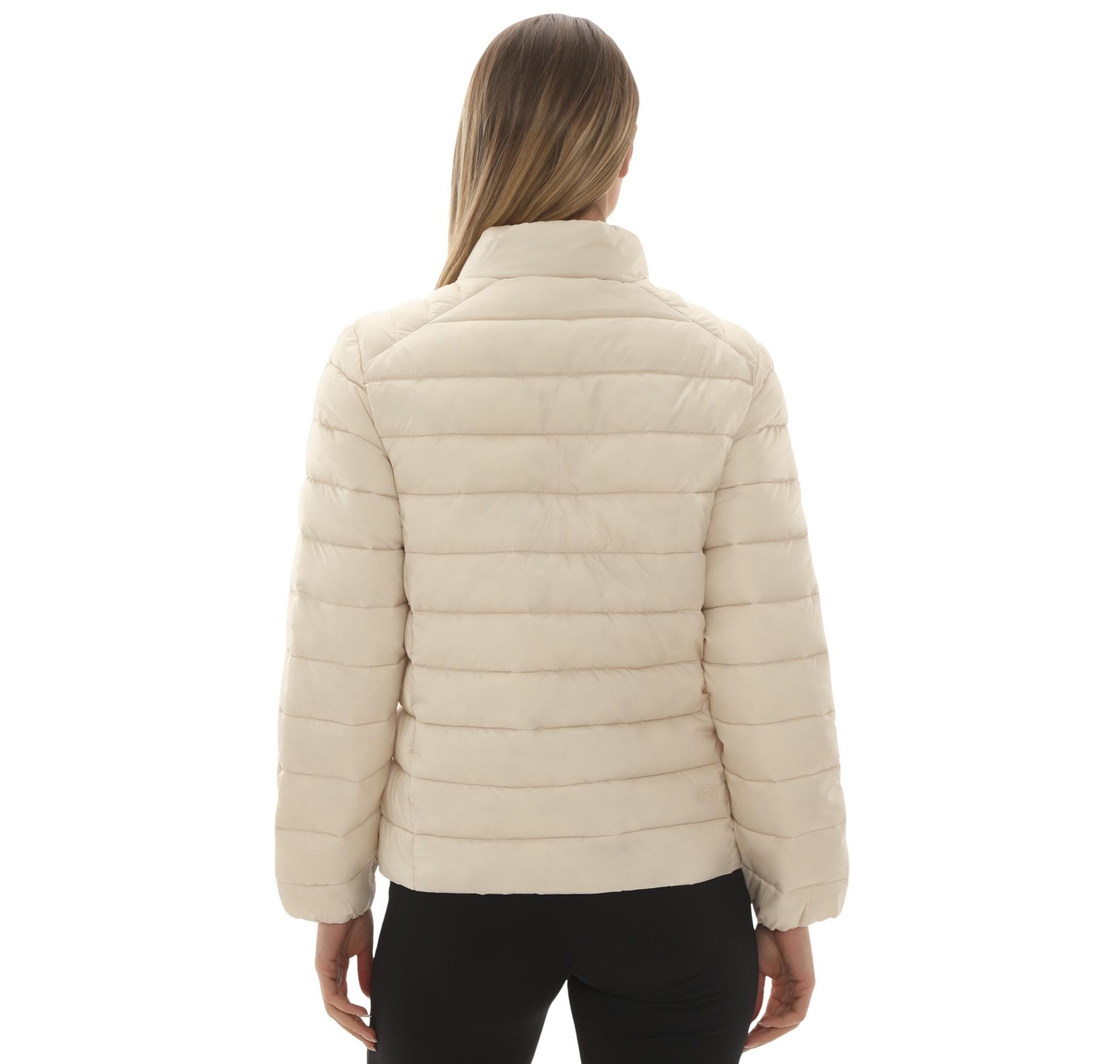 Skechers Skechers W Outerwear Pop Up Detailed Padded Jacket Kadın Ceket Krem - 4