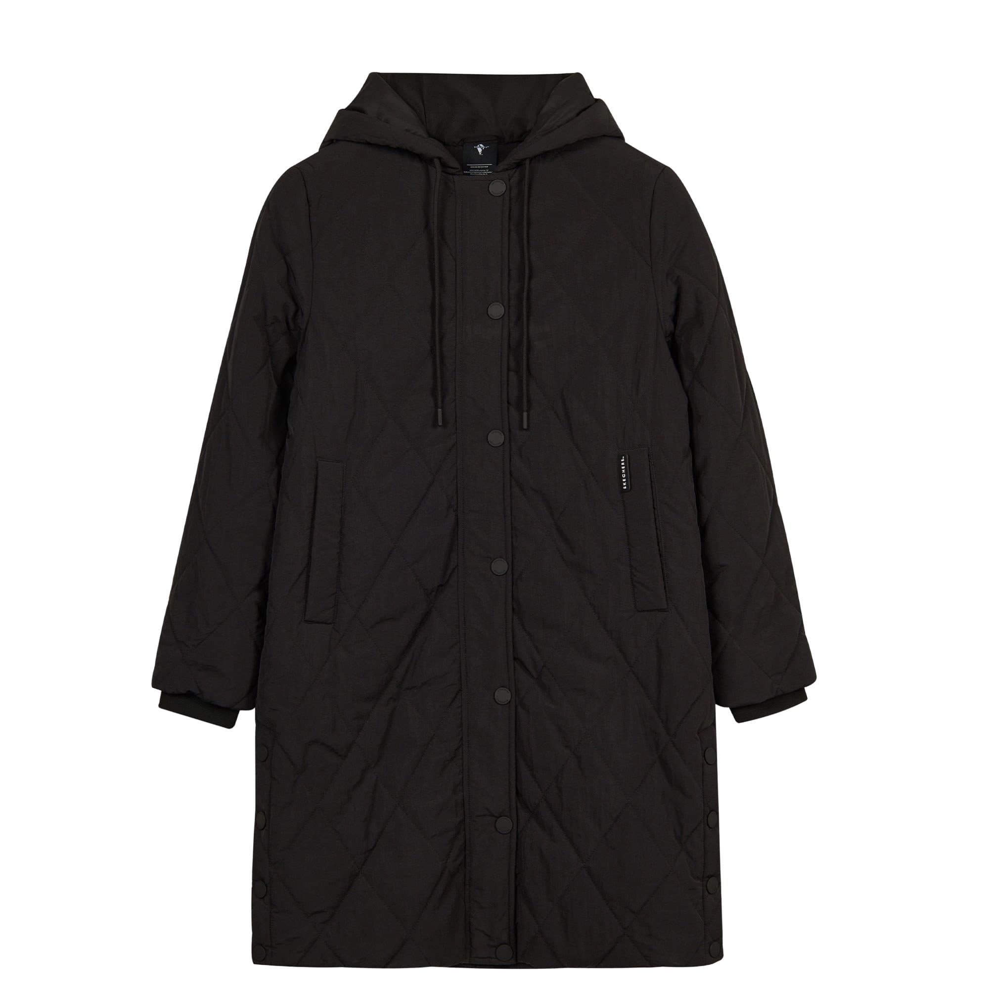 Skechers Skechers W Padded Long Diamond Light Jacket Kadın Mont
