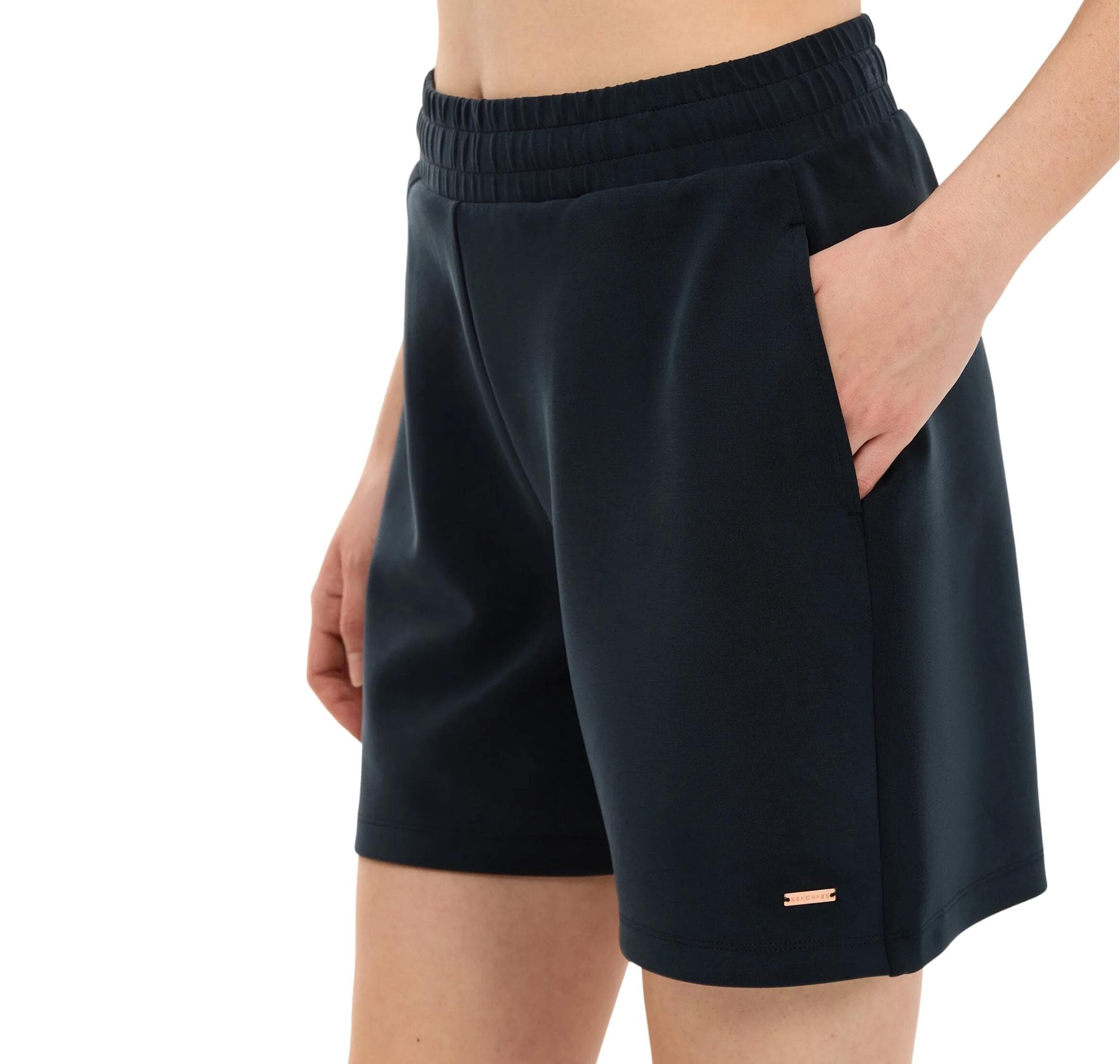 Skechers Skechers W Soft Touch Regular Sweatshort Kadın Şort Ve Kapri Siyah - 4