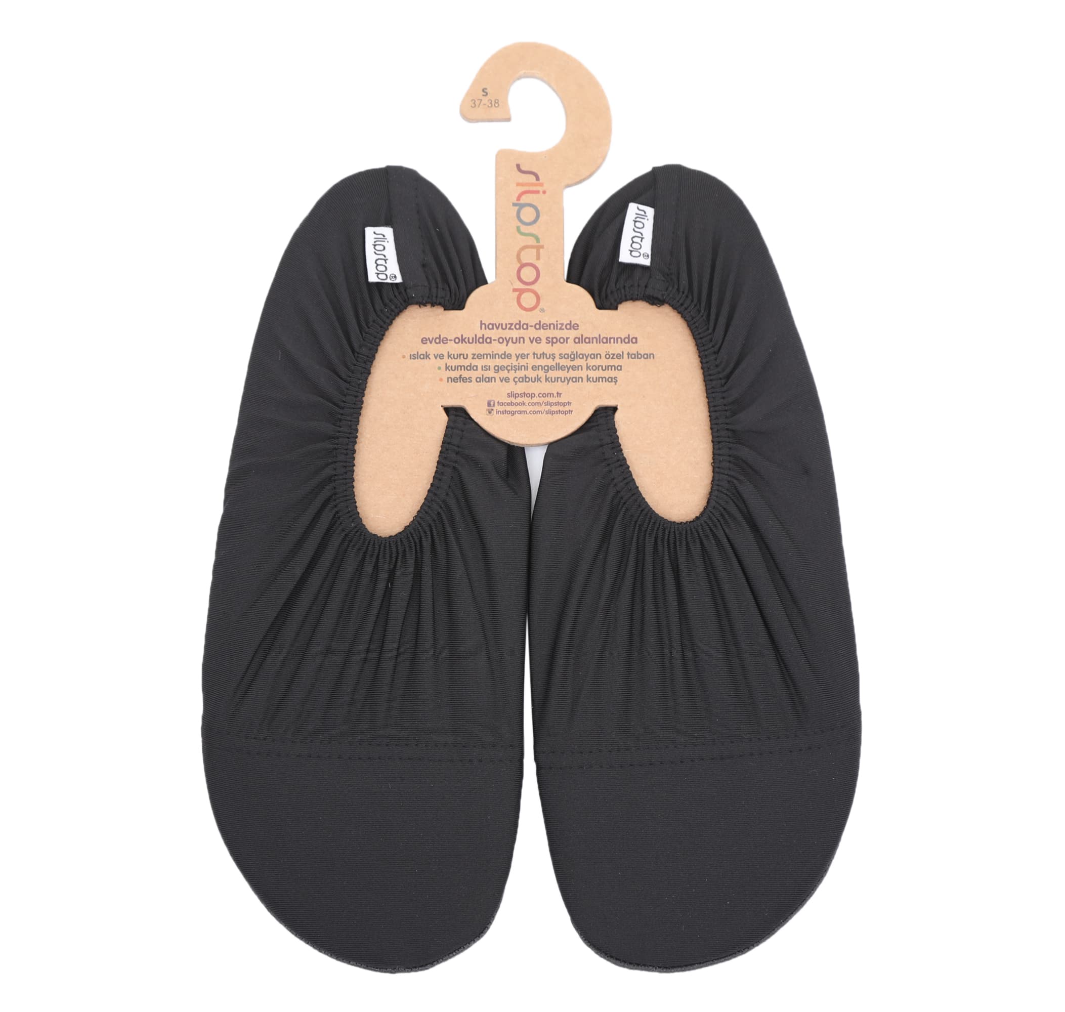 Slipstop Slipstop Black Havuz Ve Deniz Ayakkabısı Siyah