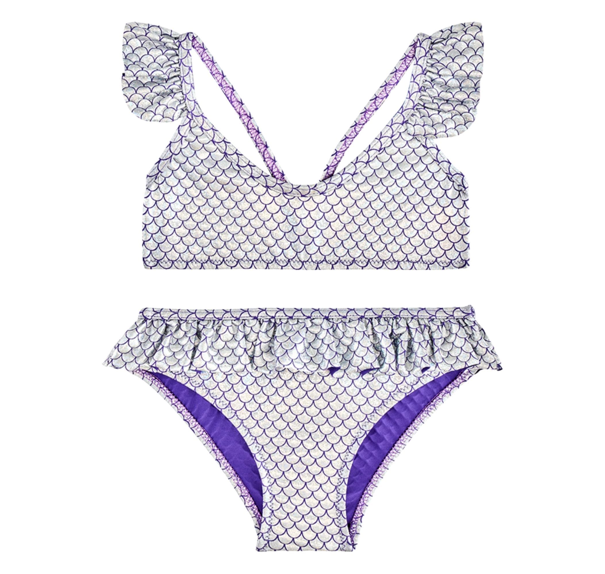 Slipstop Slipstop Silver Flakes Junior Bikini Çocuk Mayo Gri