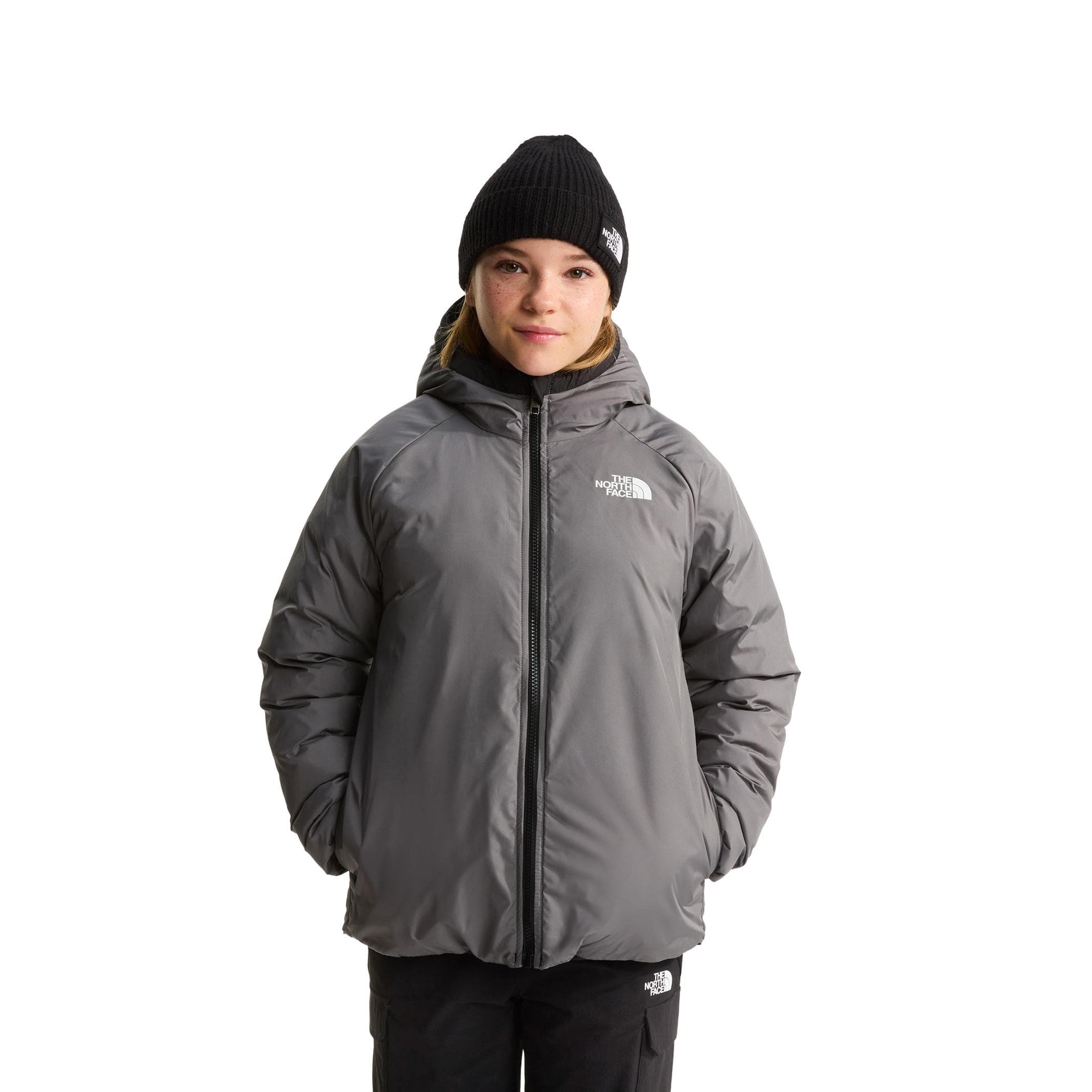 The North Face The North Face G Reversıble Perrıto Hooded Jacket Çocuk Mont Siyah - 3