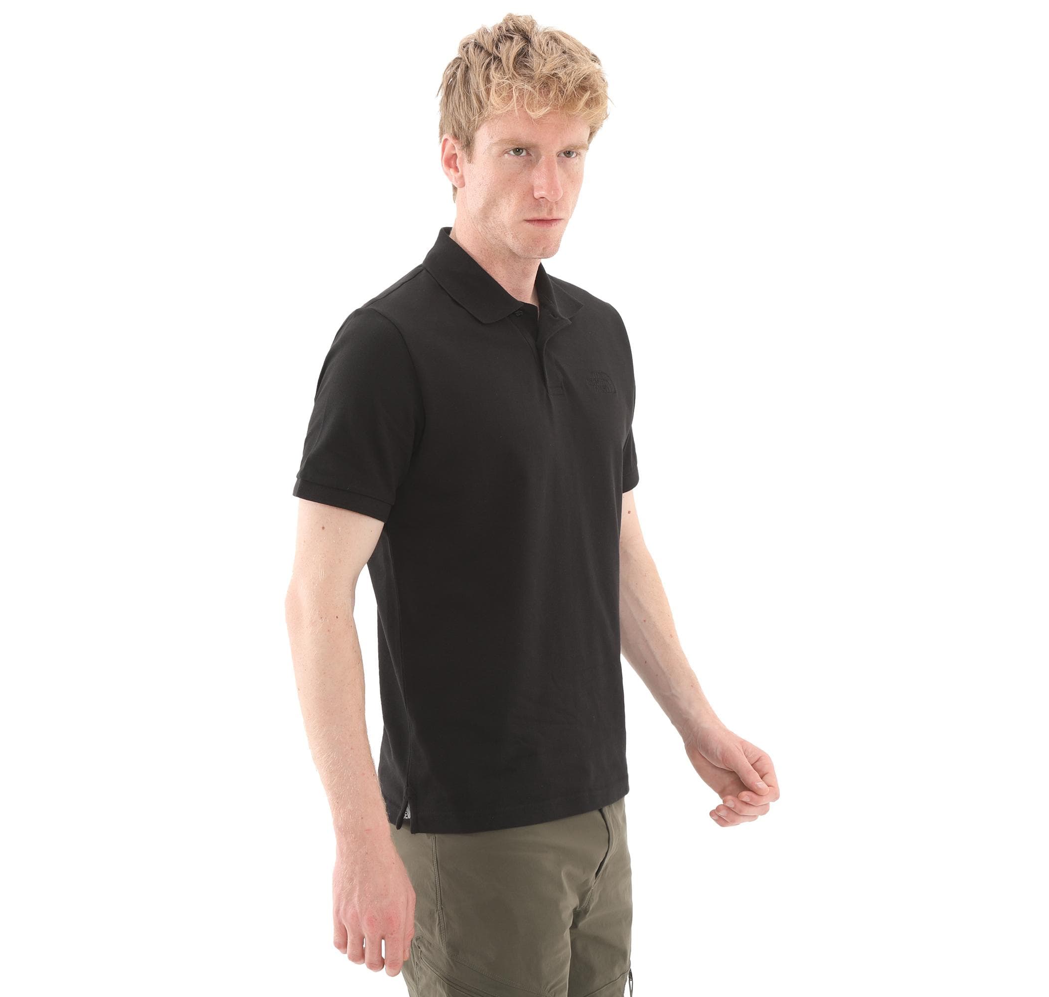 The North Face The North Face M Essentıal Regular Polo Erkek T-Shirt Siyah - 2