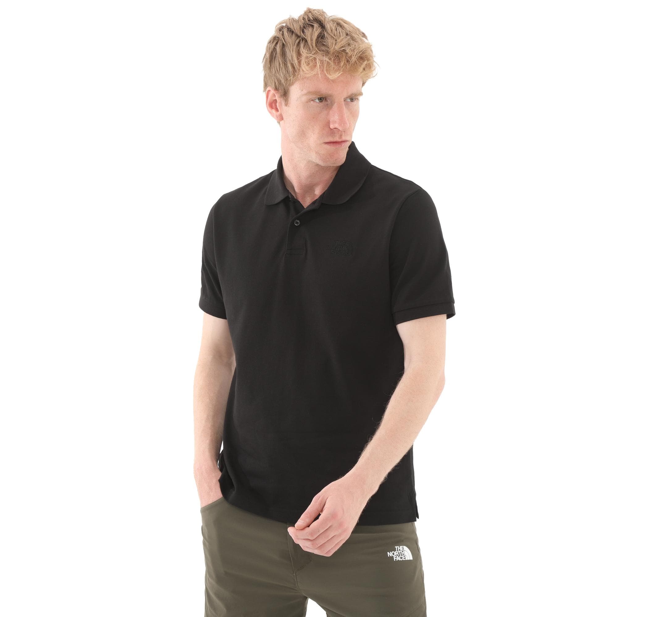 The North Face The North Face M Essentıal Regular Polo Erkek T-Shirt Siyah - 3