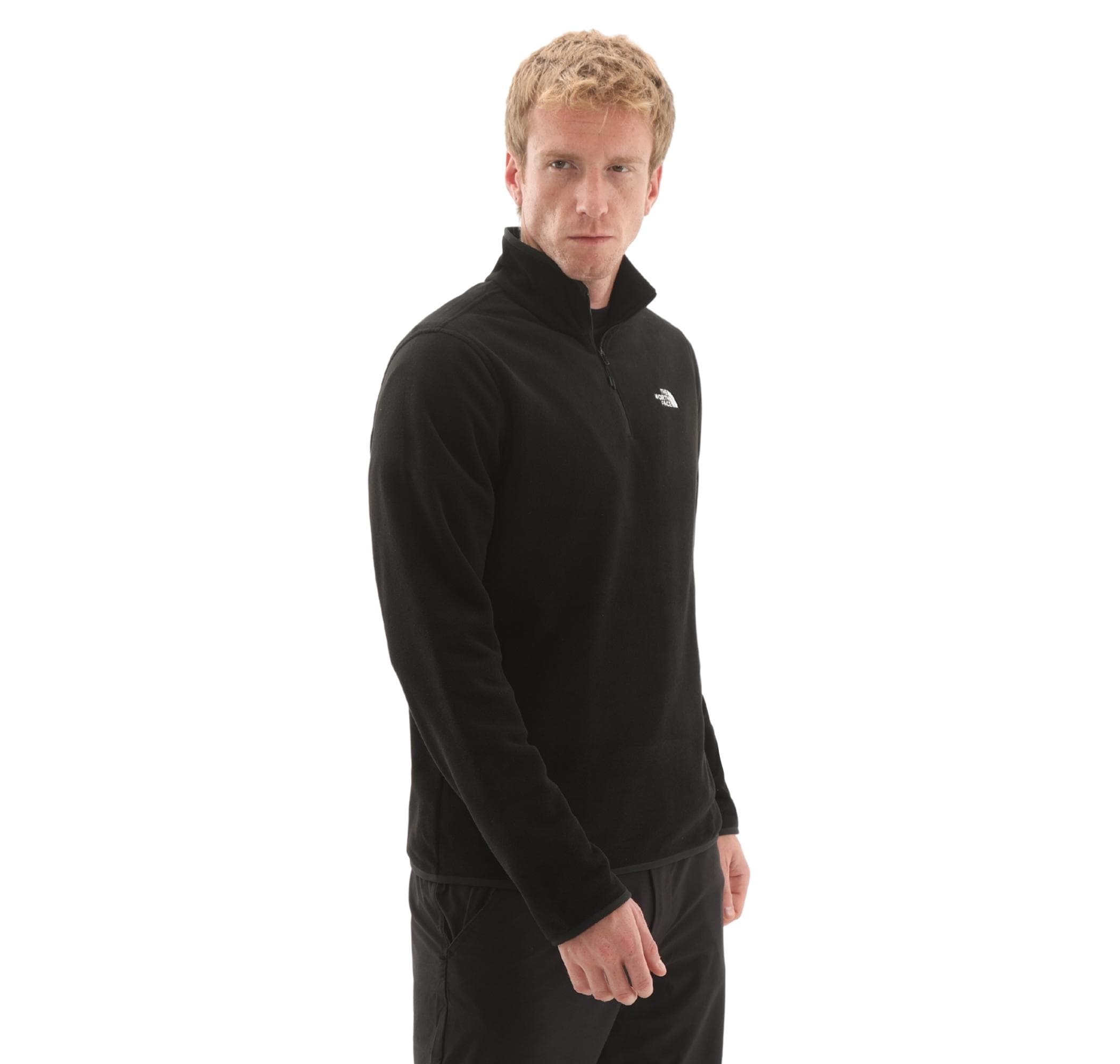 The North Face The North Face M Glacıer Fleece 1-4 Zıp Jacket Erkek Ceket Siyah - 2