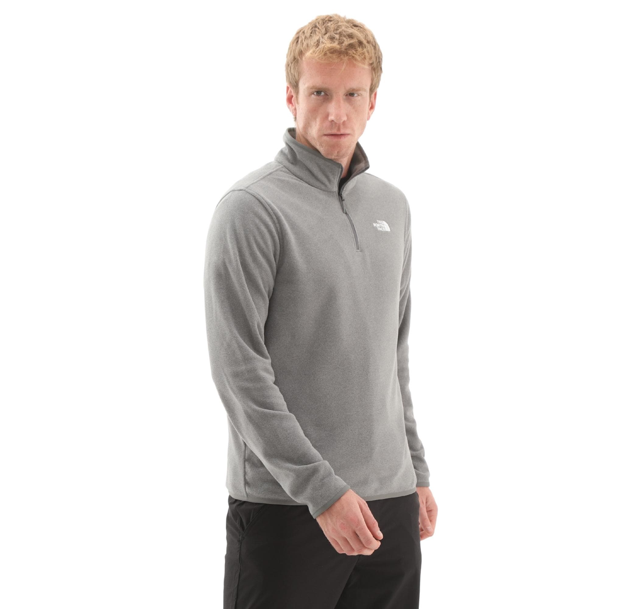 The North Face The North Face M Glacıer Fleece 1-4 Zıp Jacket Erkek Sweatshirt Gri - 2