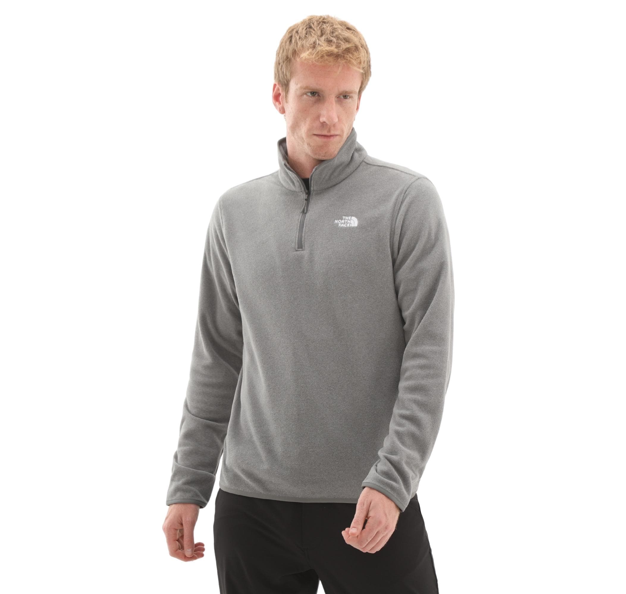 The North Face The North Face M Glacıer Fleece 1-4 Zıp Jacket Erkek Sweatshirt Gri - 3