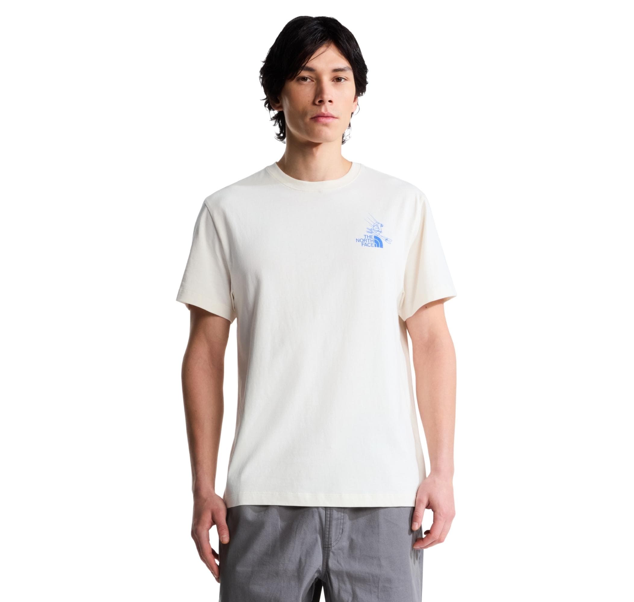 The North Face The North Face M Mountaın Celebratıon Regular Short Sle Erkek T-Shirt Krem