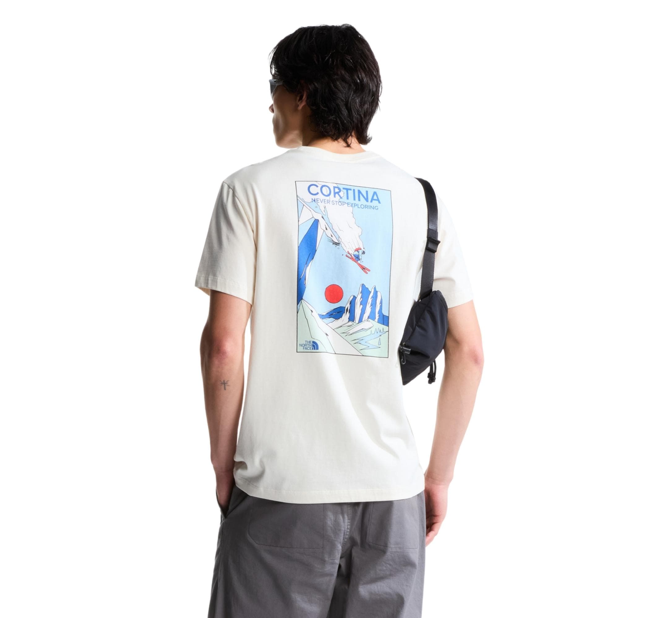The North Face The North Face M Mountaın Celebratıon Regular Short Sle Erkek T-Shirt Krem - 4