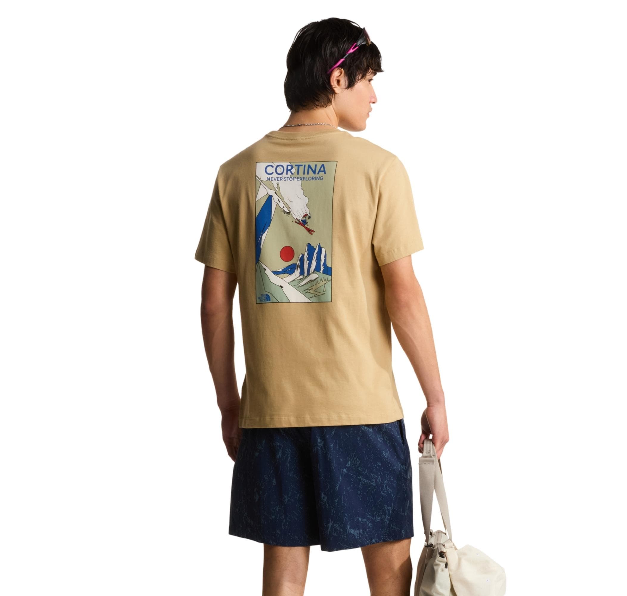 The North Face The North Face M Mountaın Celebratıon Regular Short Sle Erkek T-Shirt Sütlü Kahve - 3