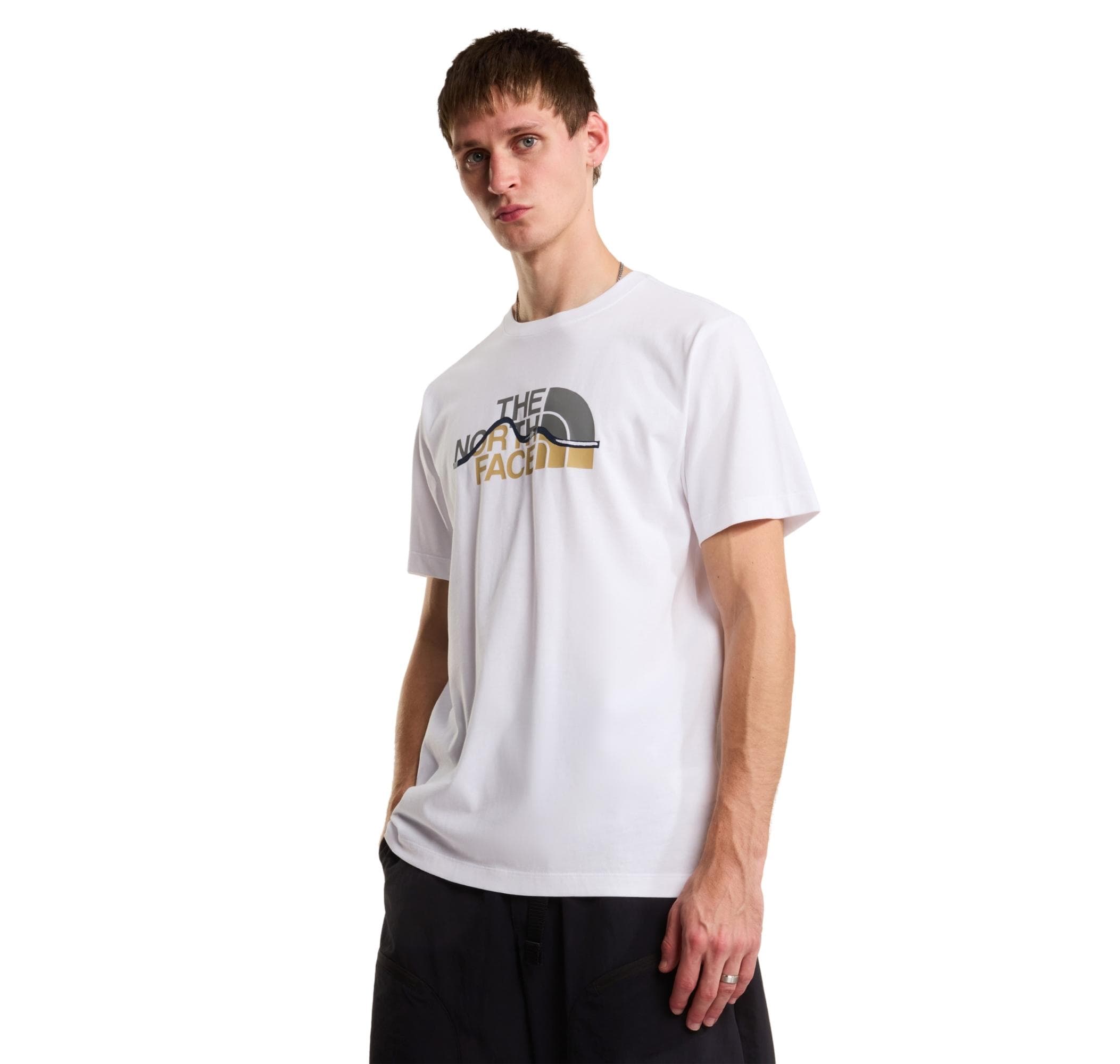 The North Face The North Face M Mountaın Lıne Regular Short Sleeve Tee Erkek T-Shirt Beyaz