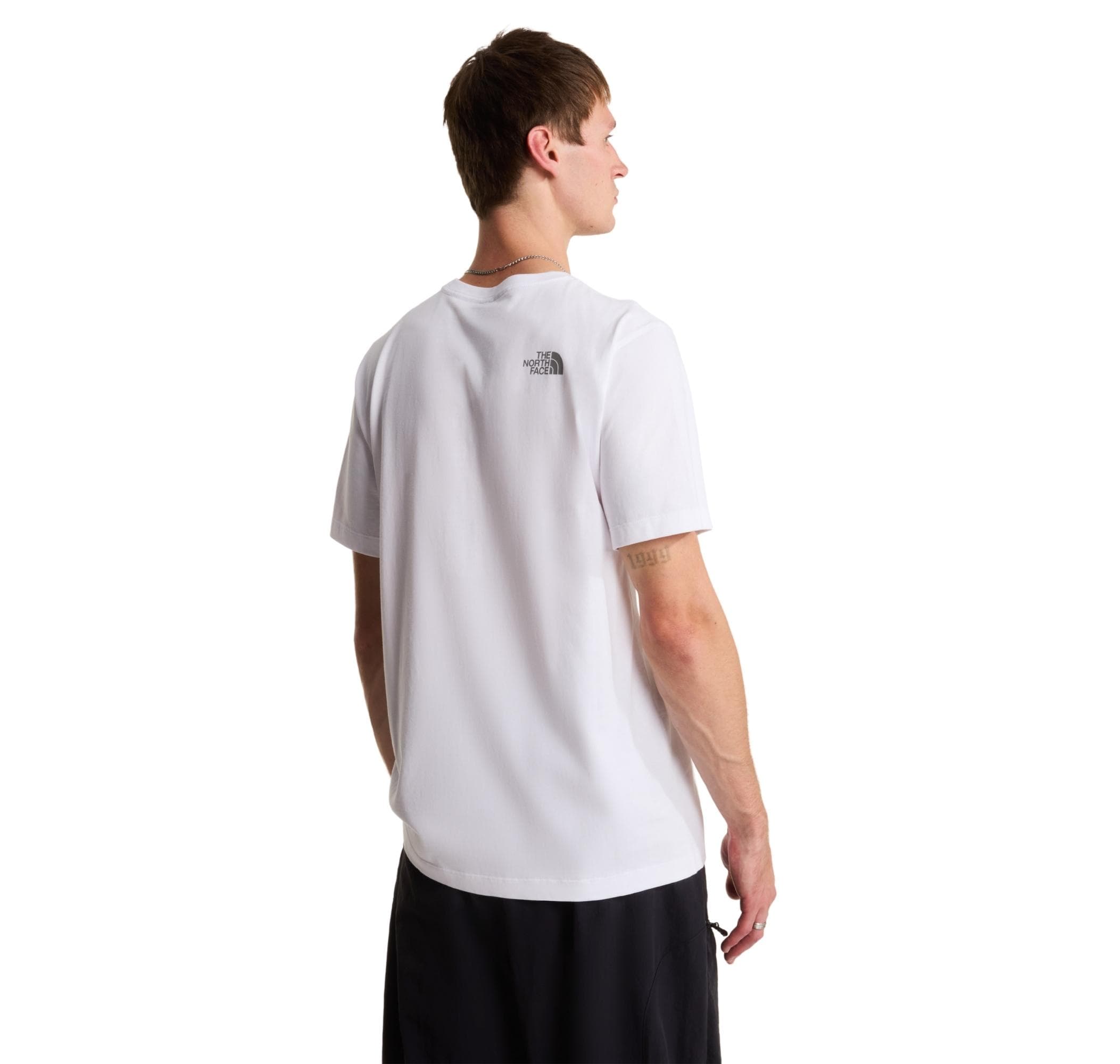 The North Face The North Face M Mountaın Lıne Regular Short Sleeve Tee Erkek T-Shirt Beyaz - 3