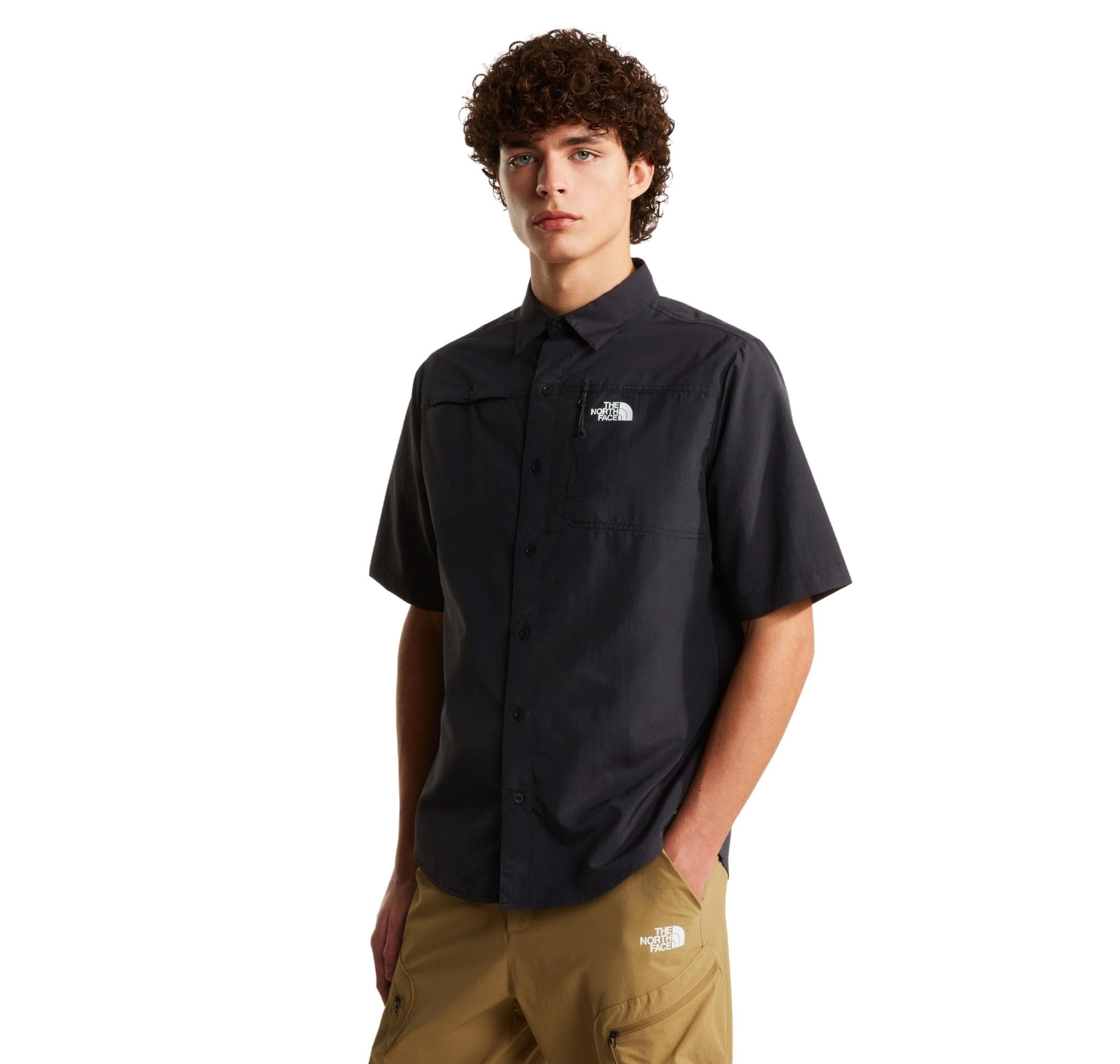 The North Face The North Face M Sequoıa Short Sleeve Shırt Erkek Gömlek Siyah - 3