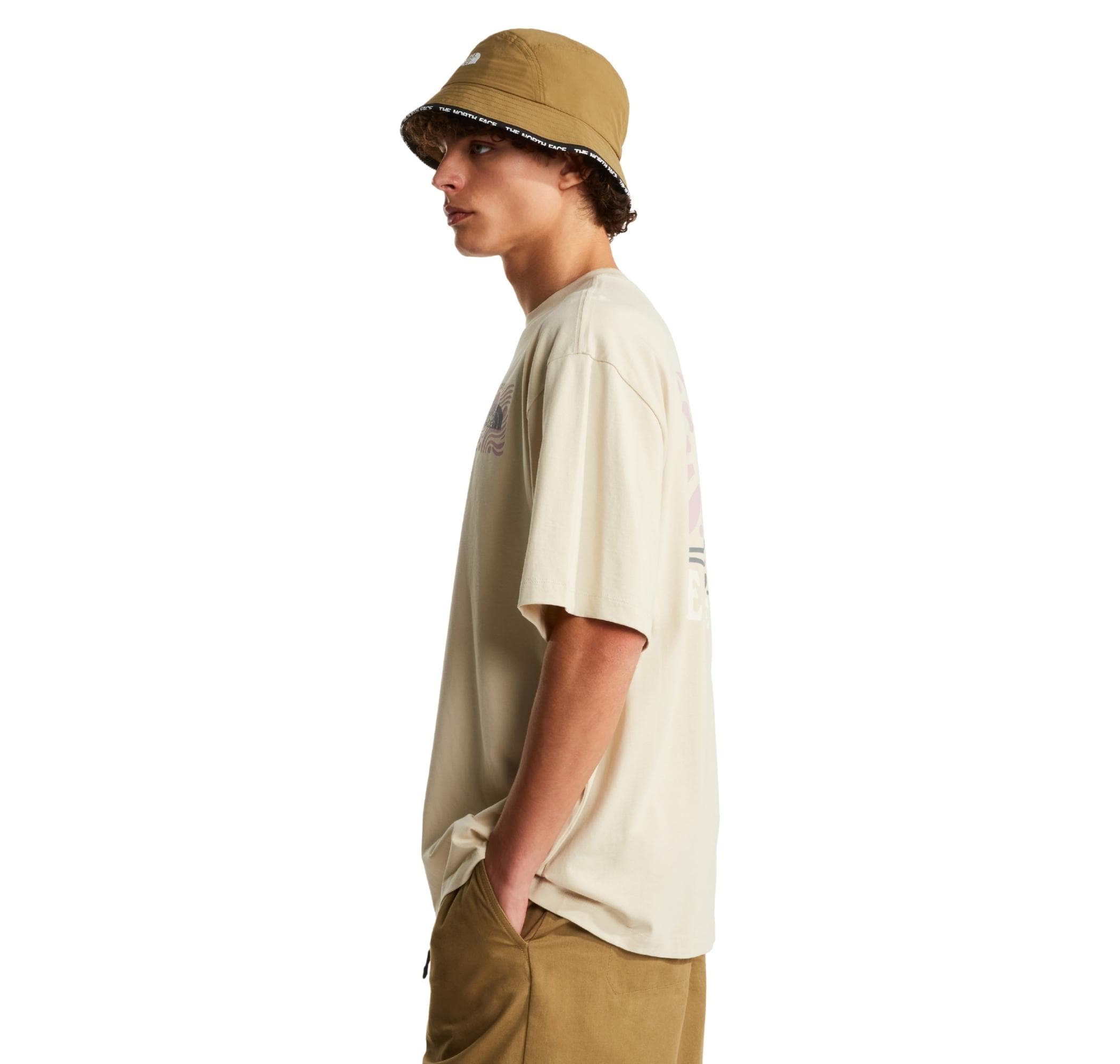 The North Face The North Face M Sun Oversıze Short Sleeve Tee-Graphıc Erkek T-Shirt Krem - 2
