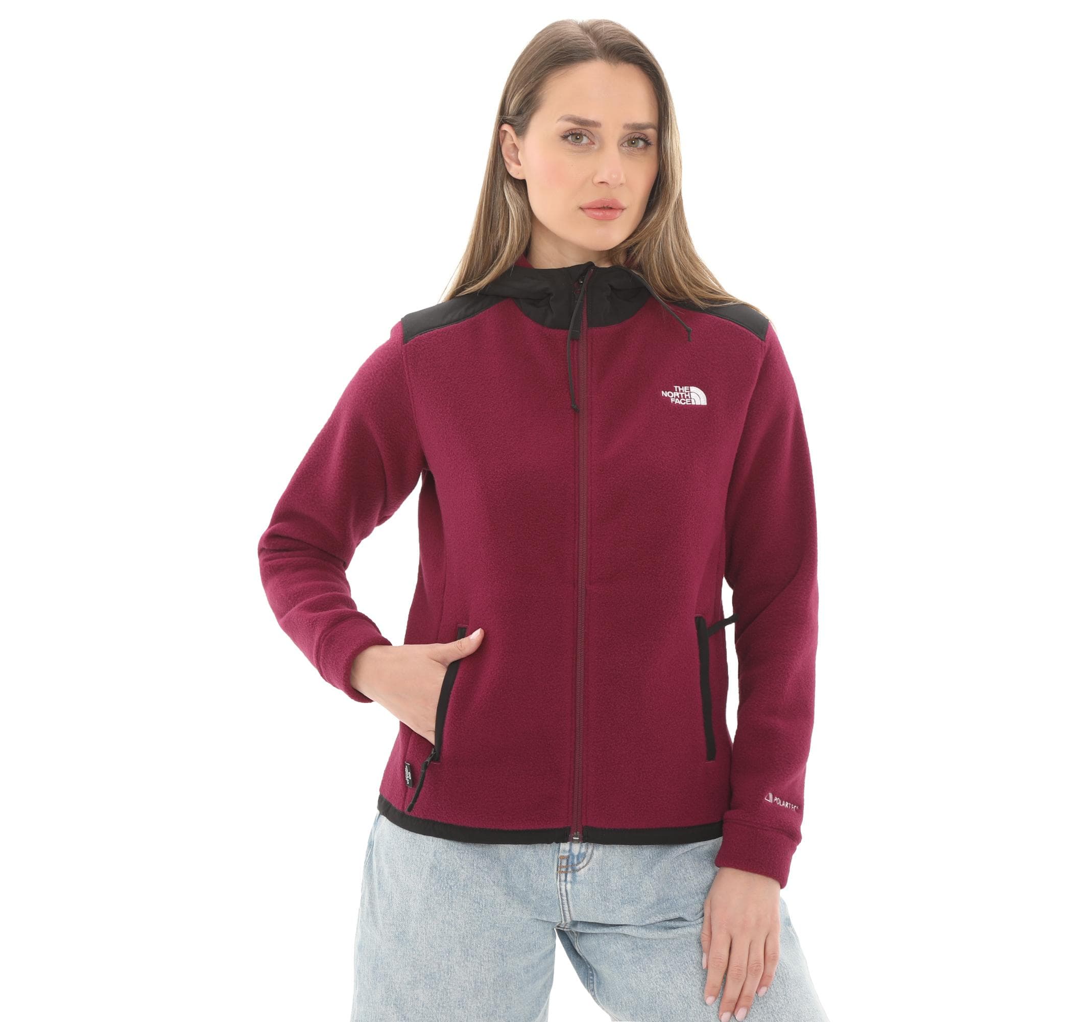 The North Face The North Face W Alpıne Polartec 200 F-Z Hooded Jacket Kadın Ceket Mor