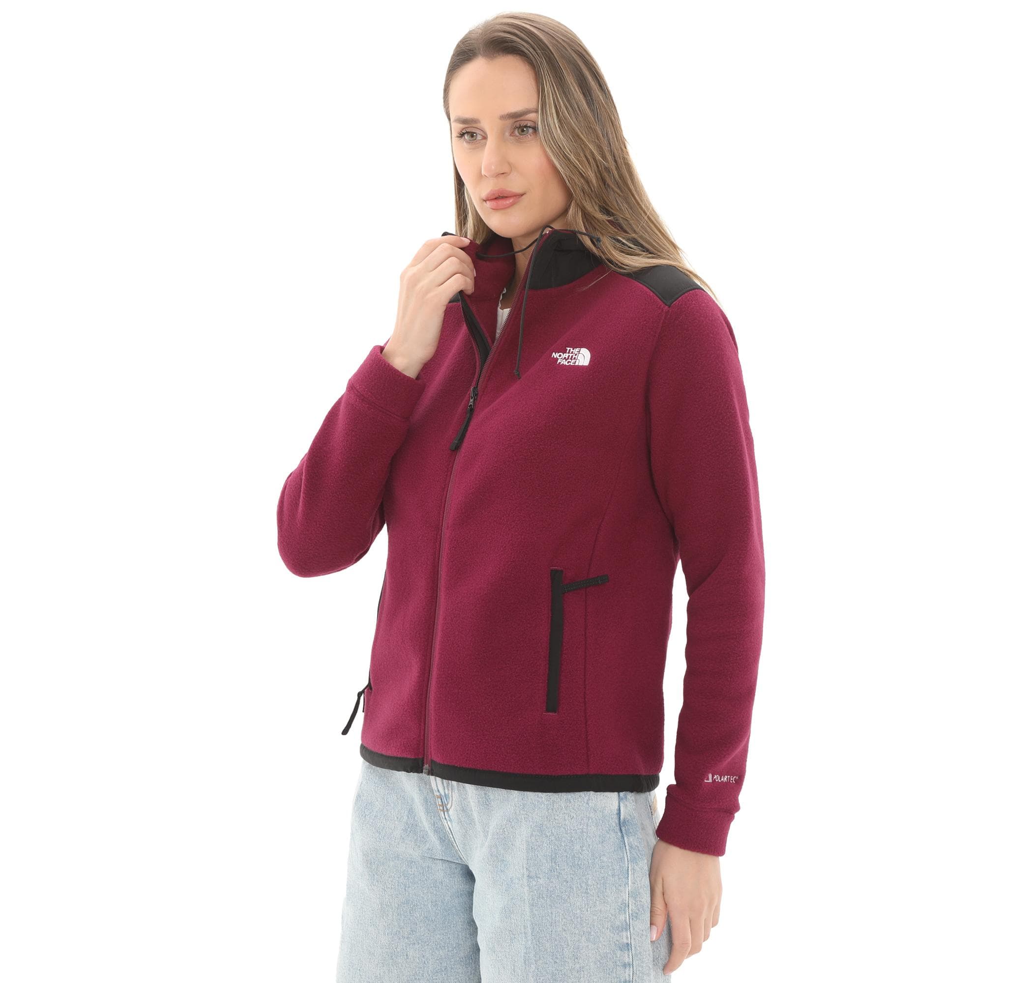 The North Face The North Face W Alpıne Polartec 200 F-Z Hooded Jacket Kadın Ceket Mor - 2