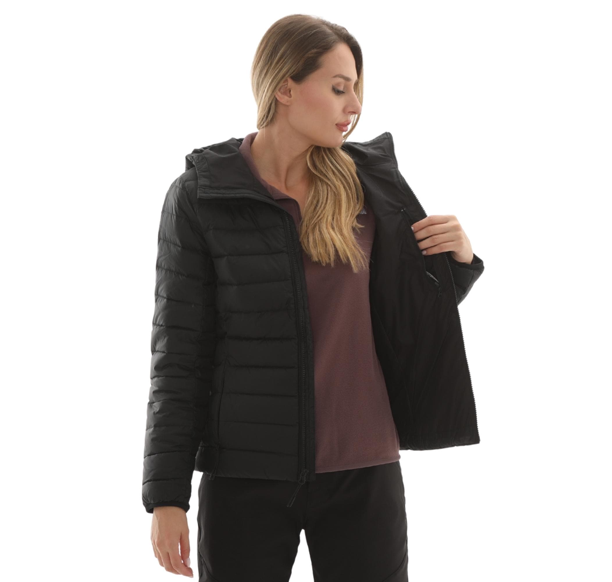 The North Face The North Face W Classıc Down Hooded Jacket Kadın Ceket Siyah - 5