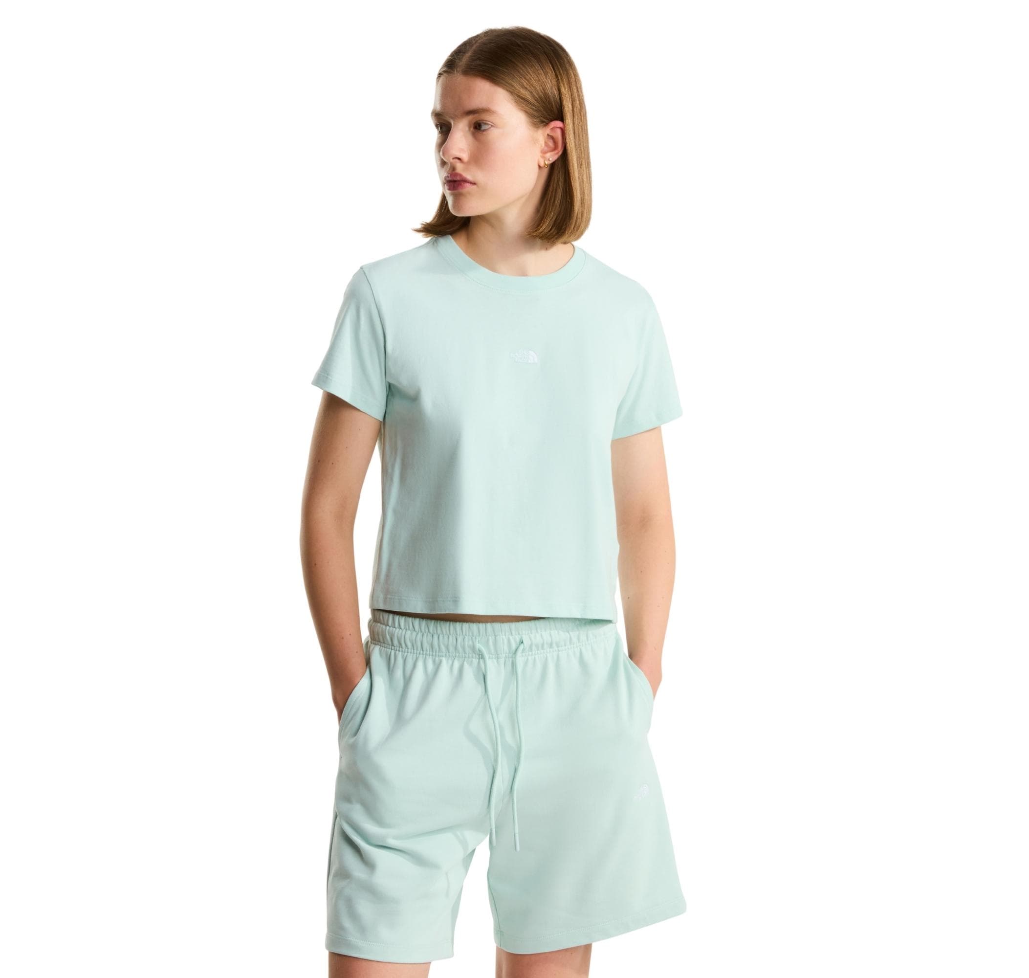 The North Face The North Face W Essentıal Regular Short Sleeve Cutıe T Kadın T-Shirt Açık Mavi