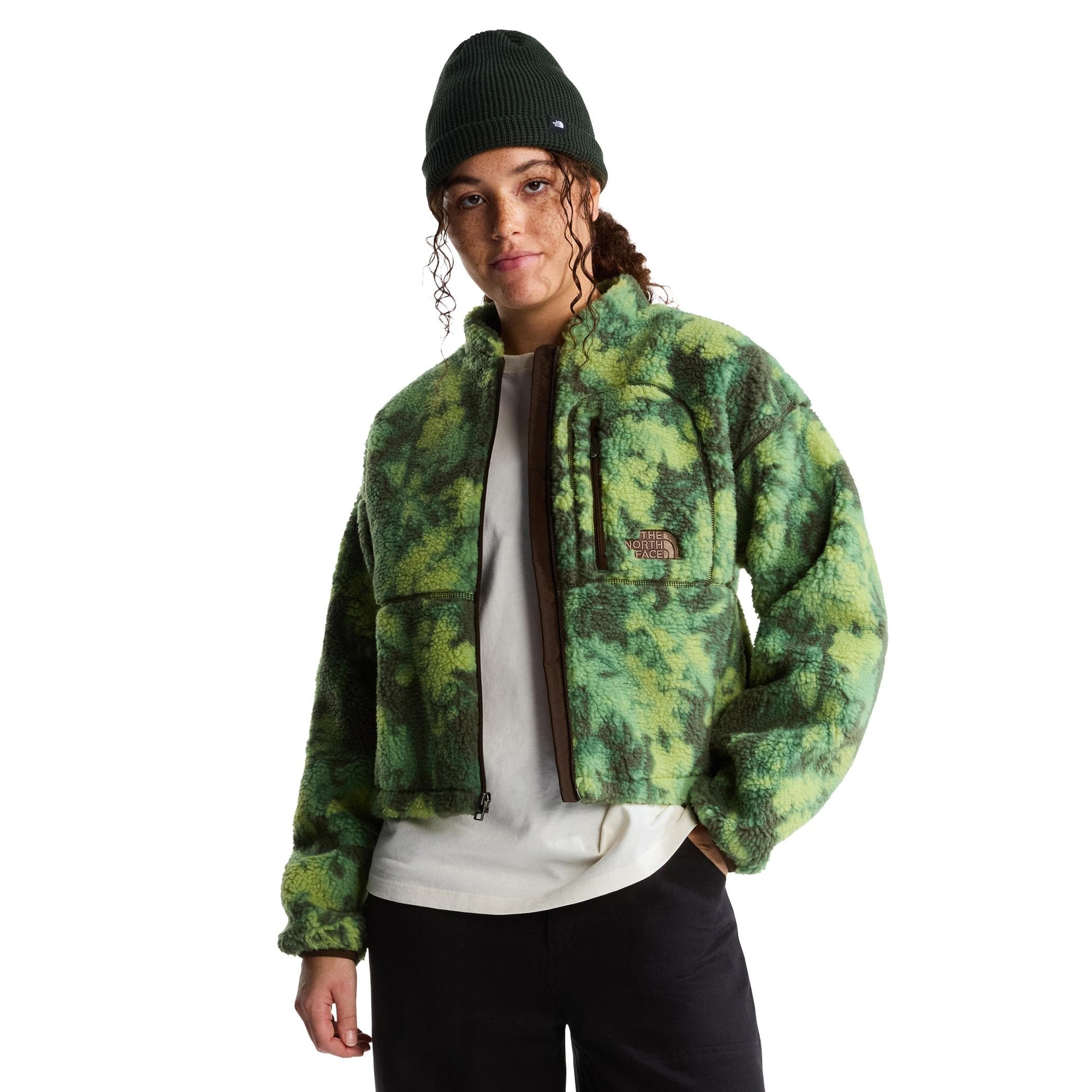 The North Face The North Face W Extreme Pıle 2 Fz Jacket -Prınt Kadın Mont Yeşil - 2