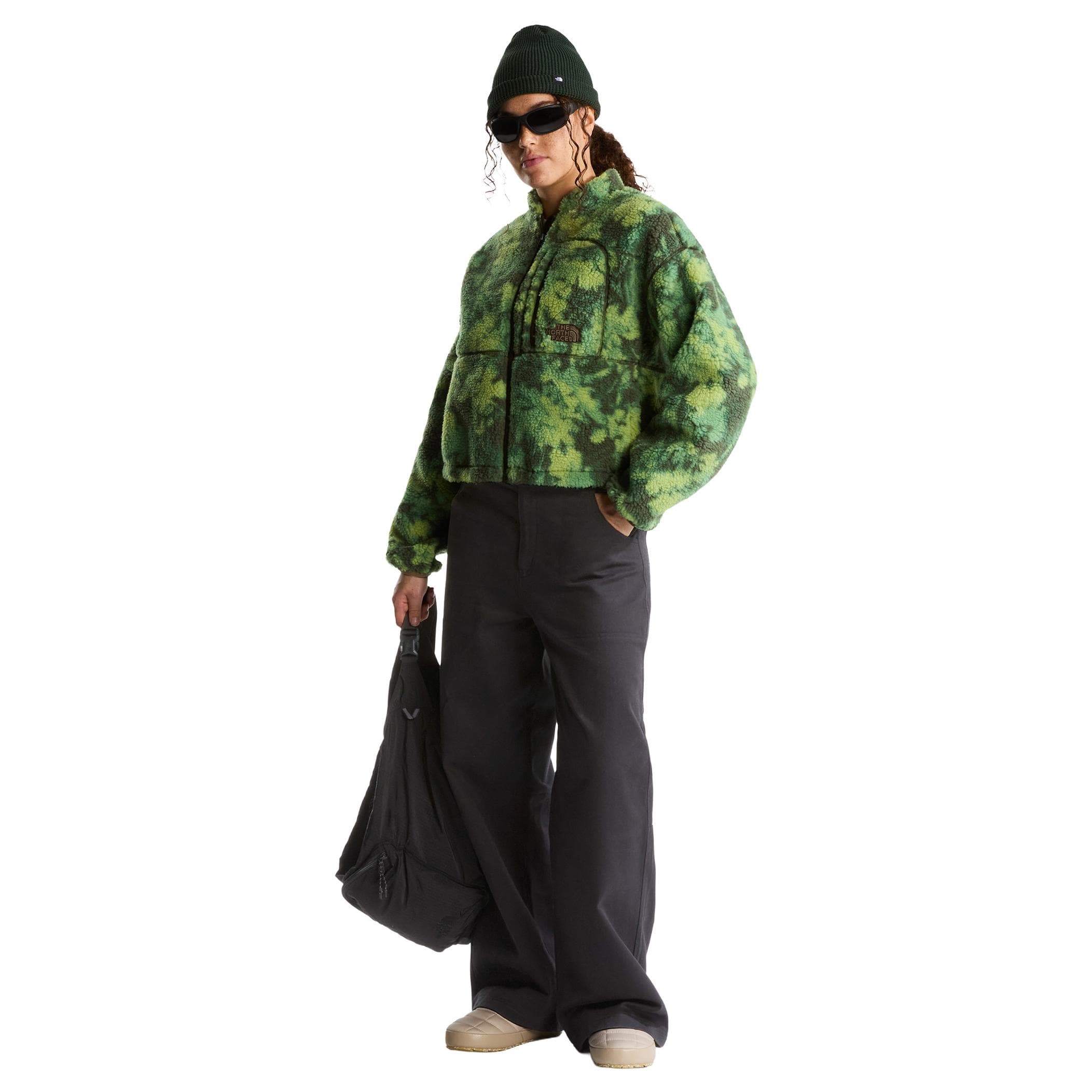 The North Face The North Face W Extreme Pıle 2 Fz Jacket -Prınt Kadın Mont Yeşil - 4